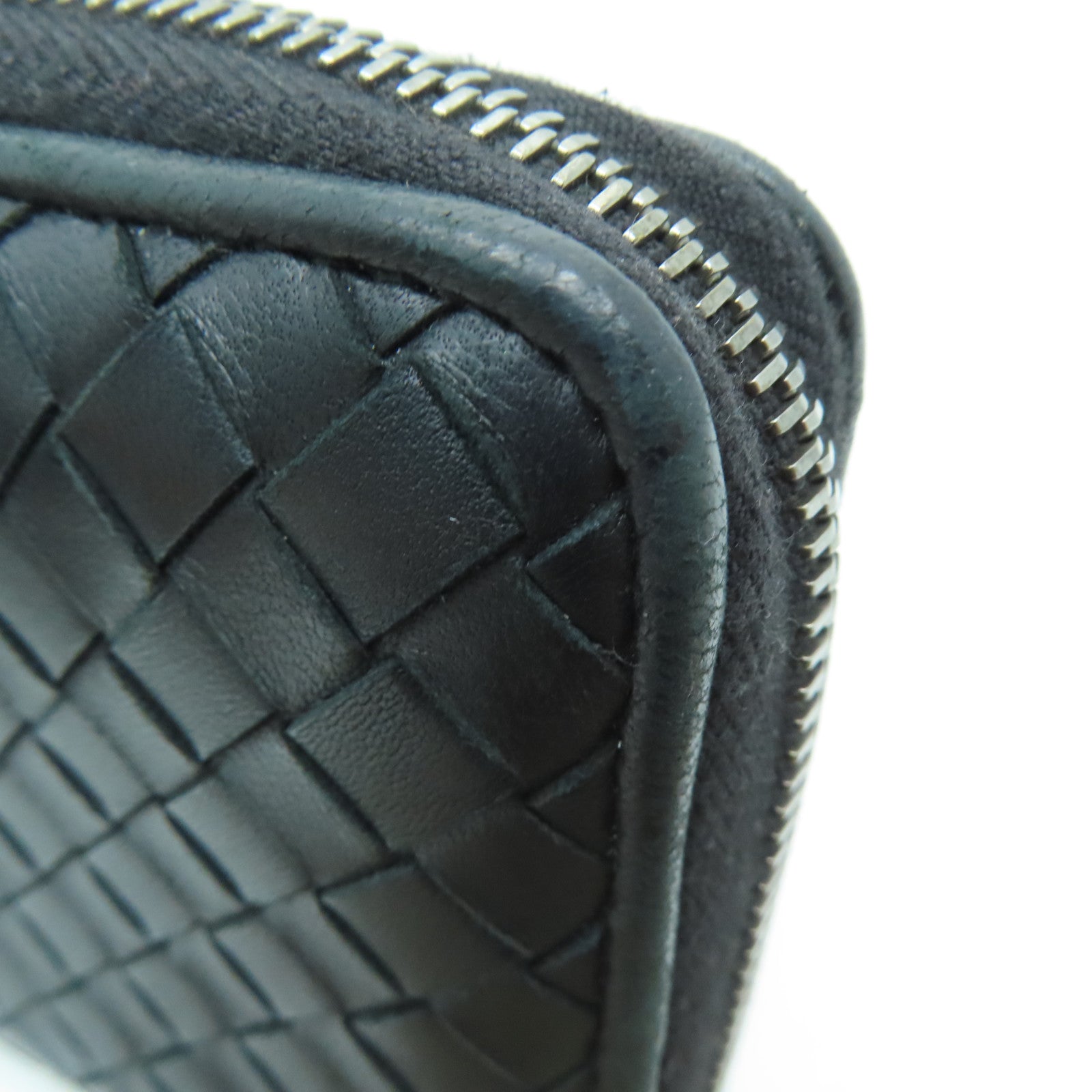 BOTTEGA VENETA 【激減優惠】牛皮皮革Long Wallet長錢包黑色