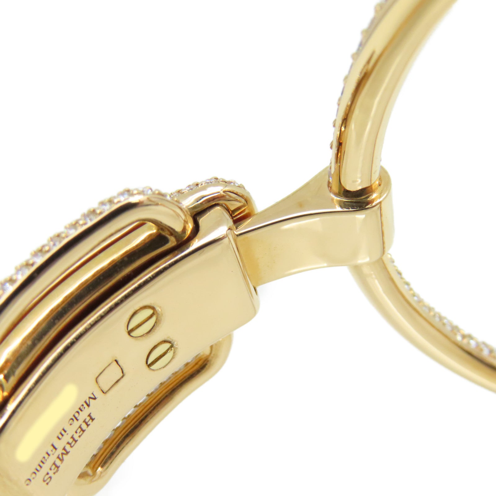 HERMES 18K玫瑰金Diamond Bangle 7.34ct鑽石手鐲