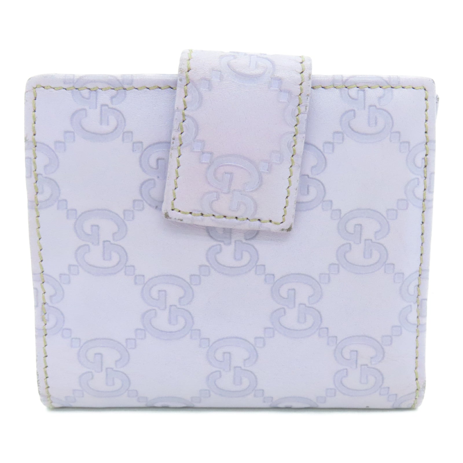 GUCCI 牛皮皮革Wallet金扣钱包紫色