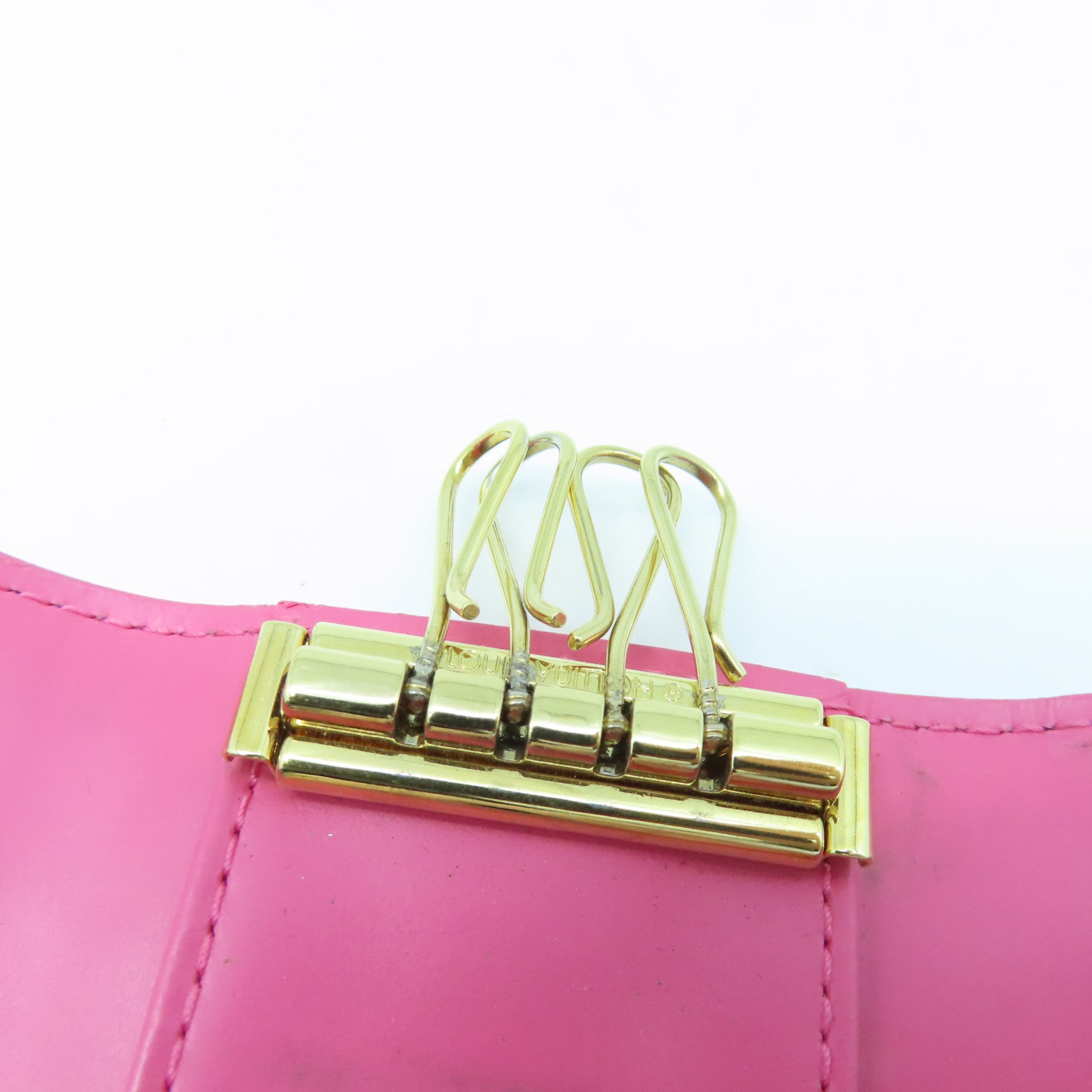 LOUIS VUITTON Monogram Vernis Key Case Key Case Pink