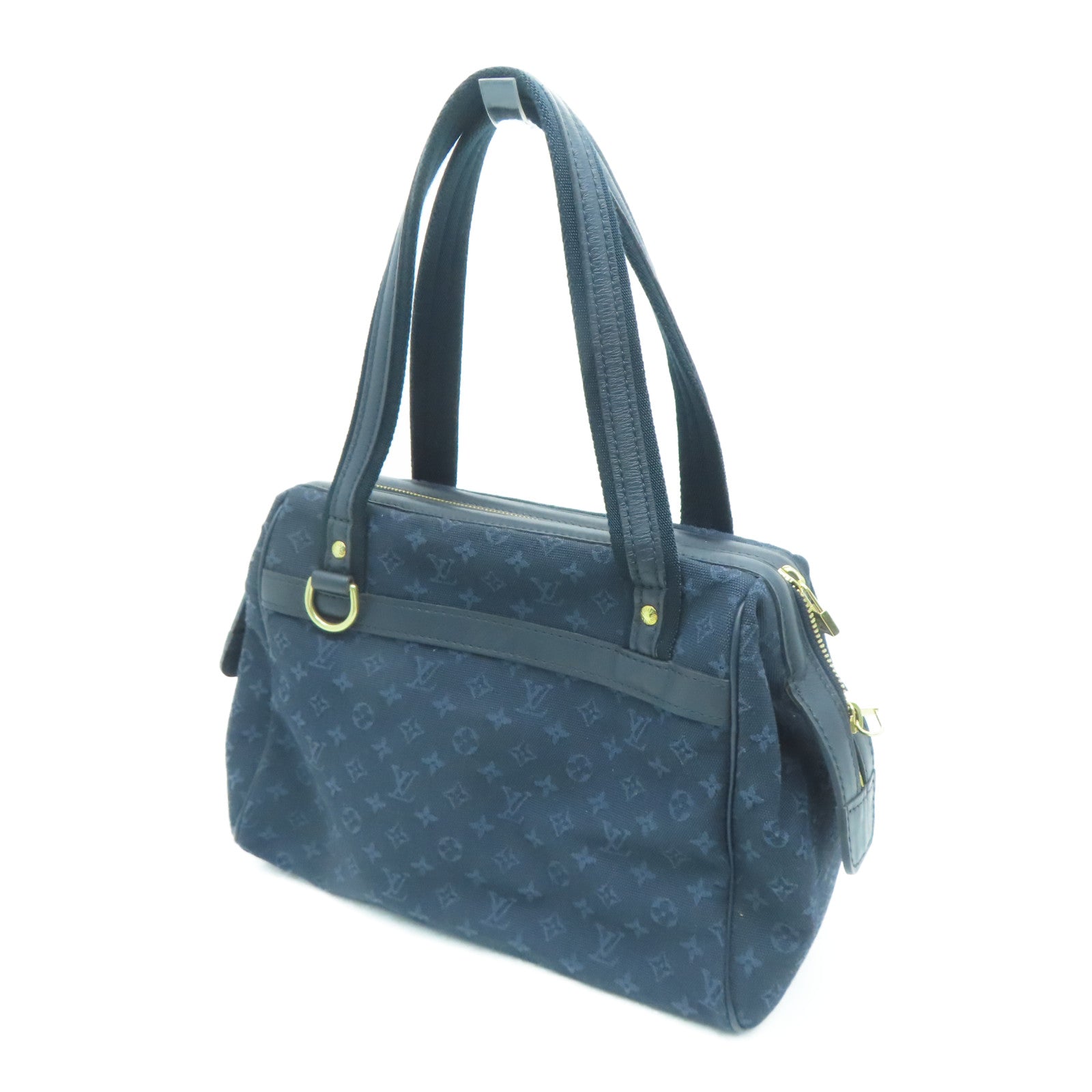 LOUIS VUITTON Monogram Mini Josephine PM金扣手挽袋/肩背袋蓝色