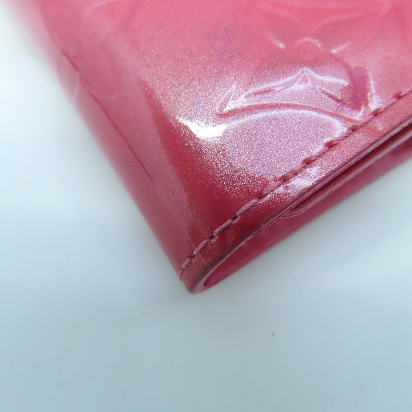 LOUIS VUITTON Monogram Vernis Key Case Key Case Pink
