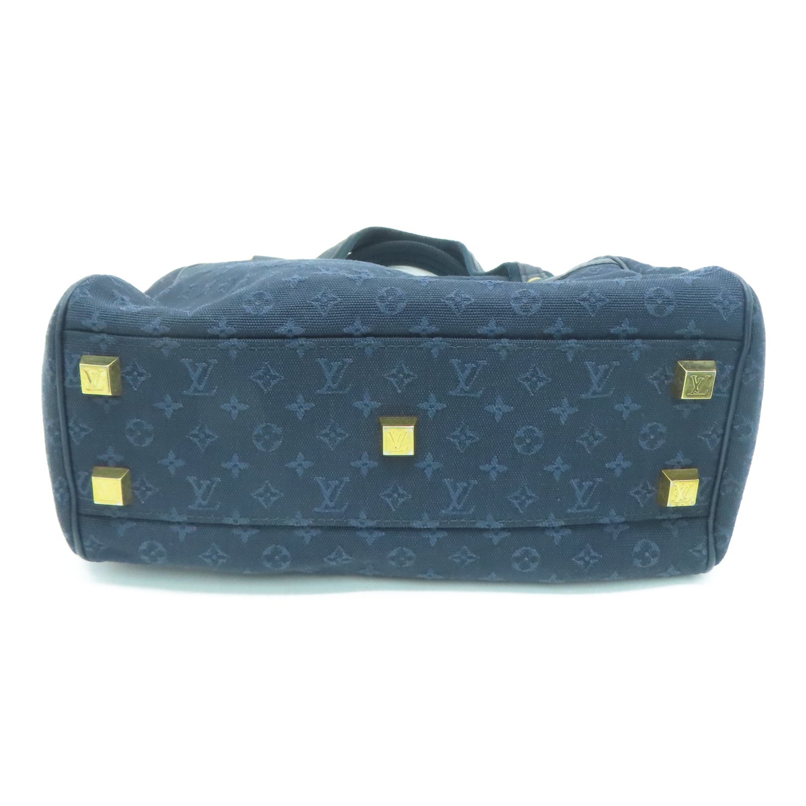 LOUIS VUITTON Monogram Mini Josephine PM金扣手挽袋/肩背袋蓝色