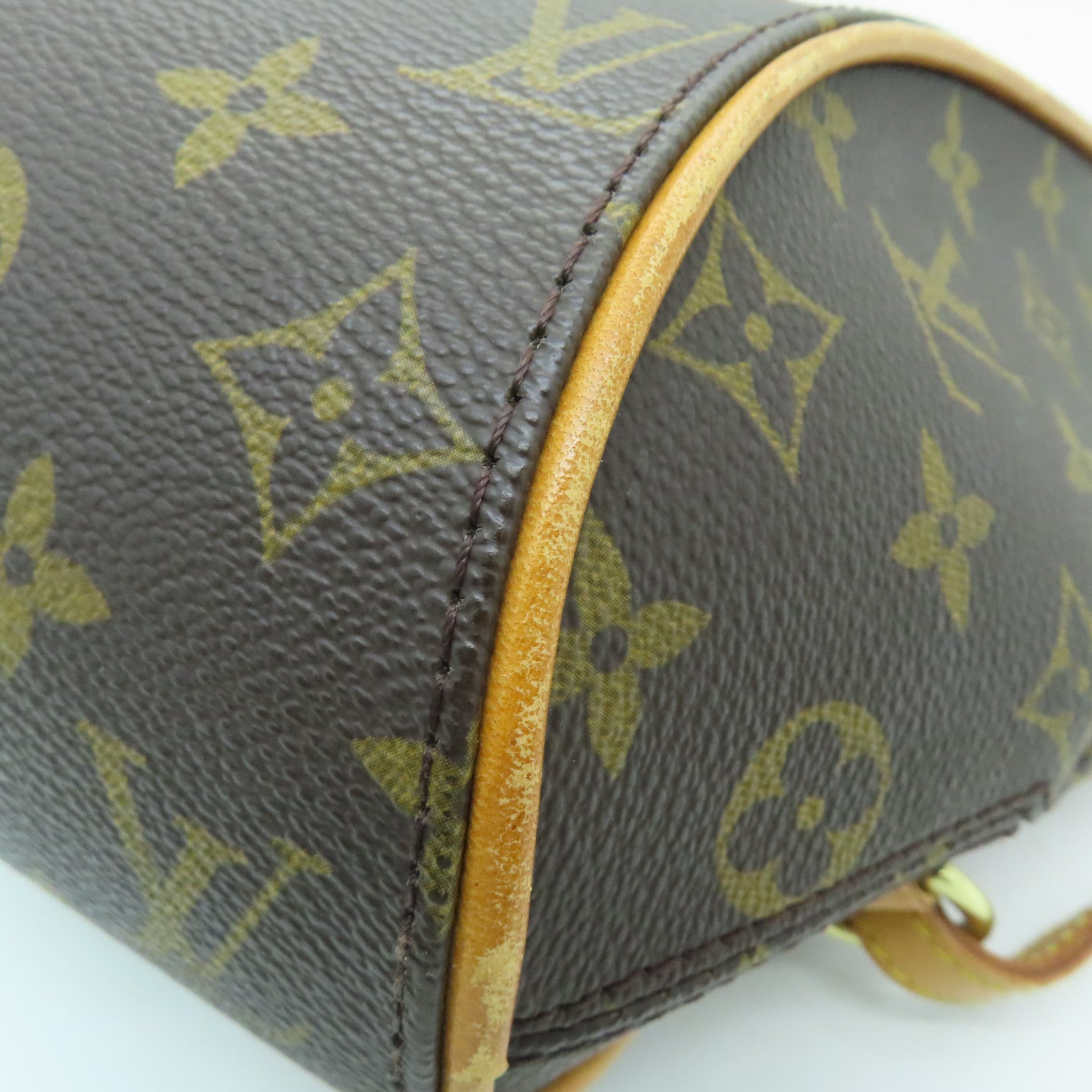 LOUIS VUITTON Monogram Ellipse Sac A Dos Gold Buckle Backpack Brown