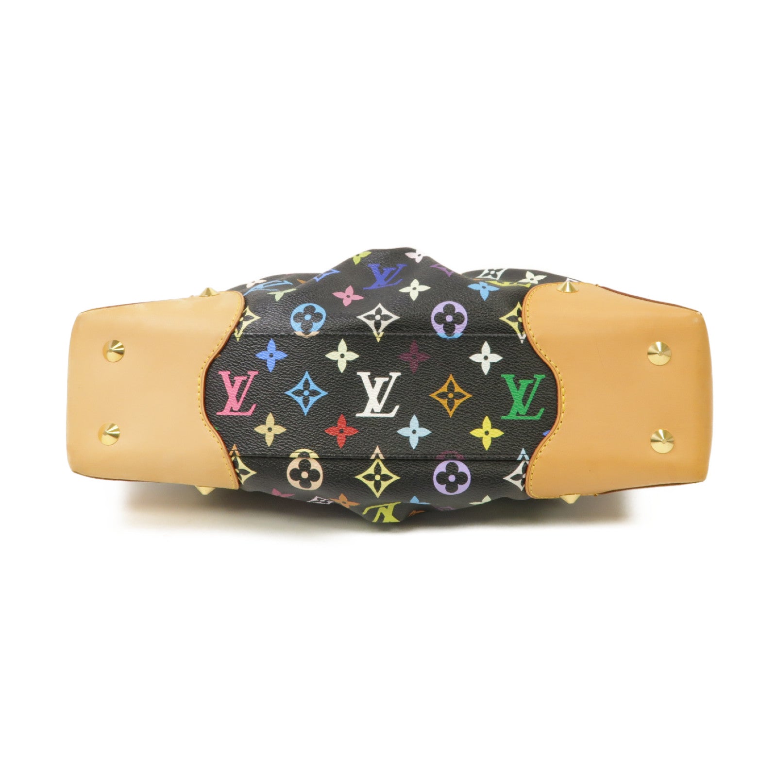 LOUIS VUITTON Monogram Multicolore Judy PM金扣手挽肩背兩用袋黒色/彩色