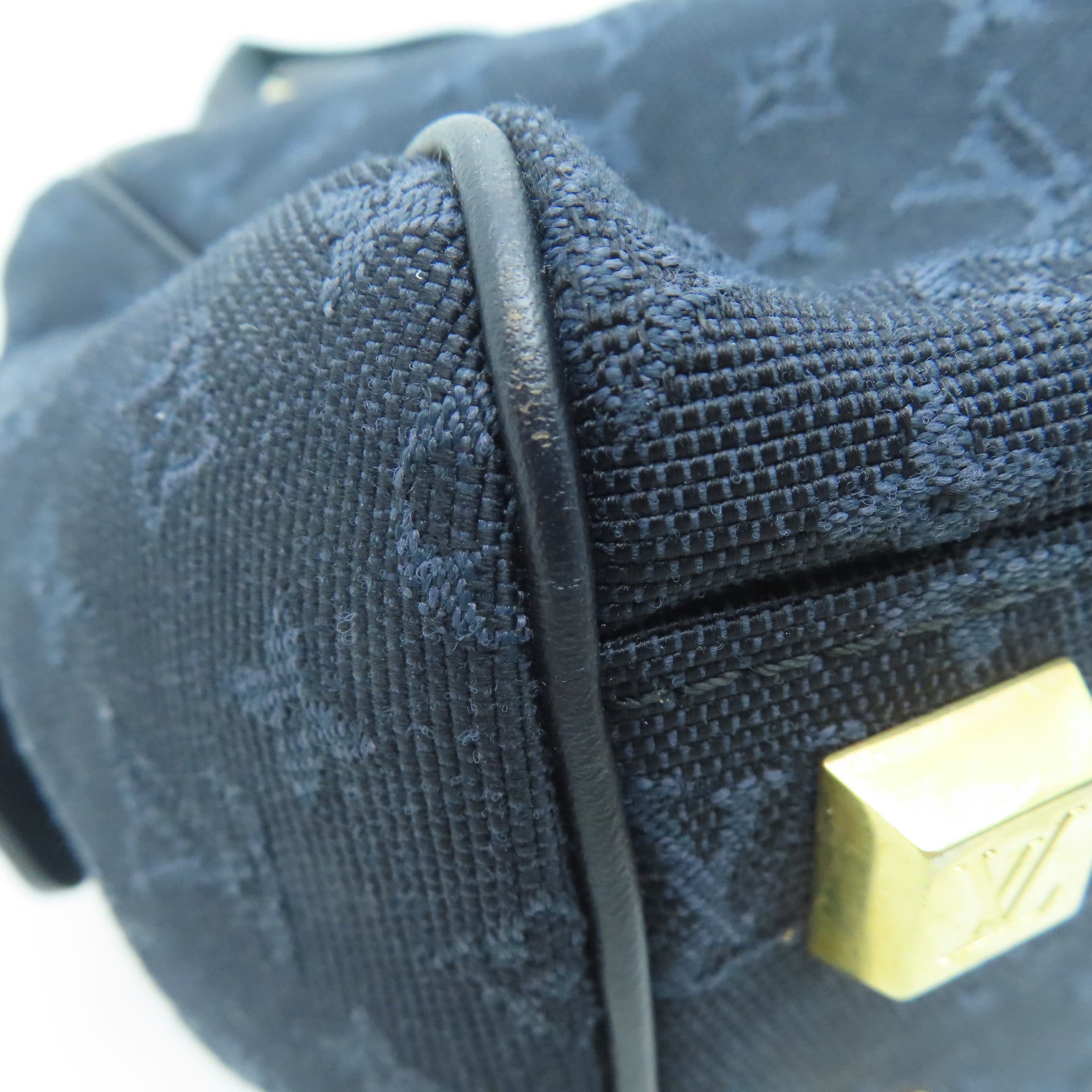 LOUIS VUITTON Monogram Mini Josephine PM金扣手挽袋/肩背袋蓝色