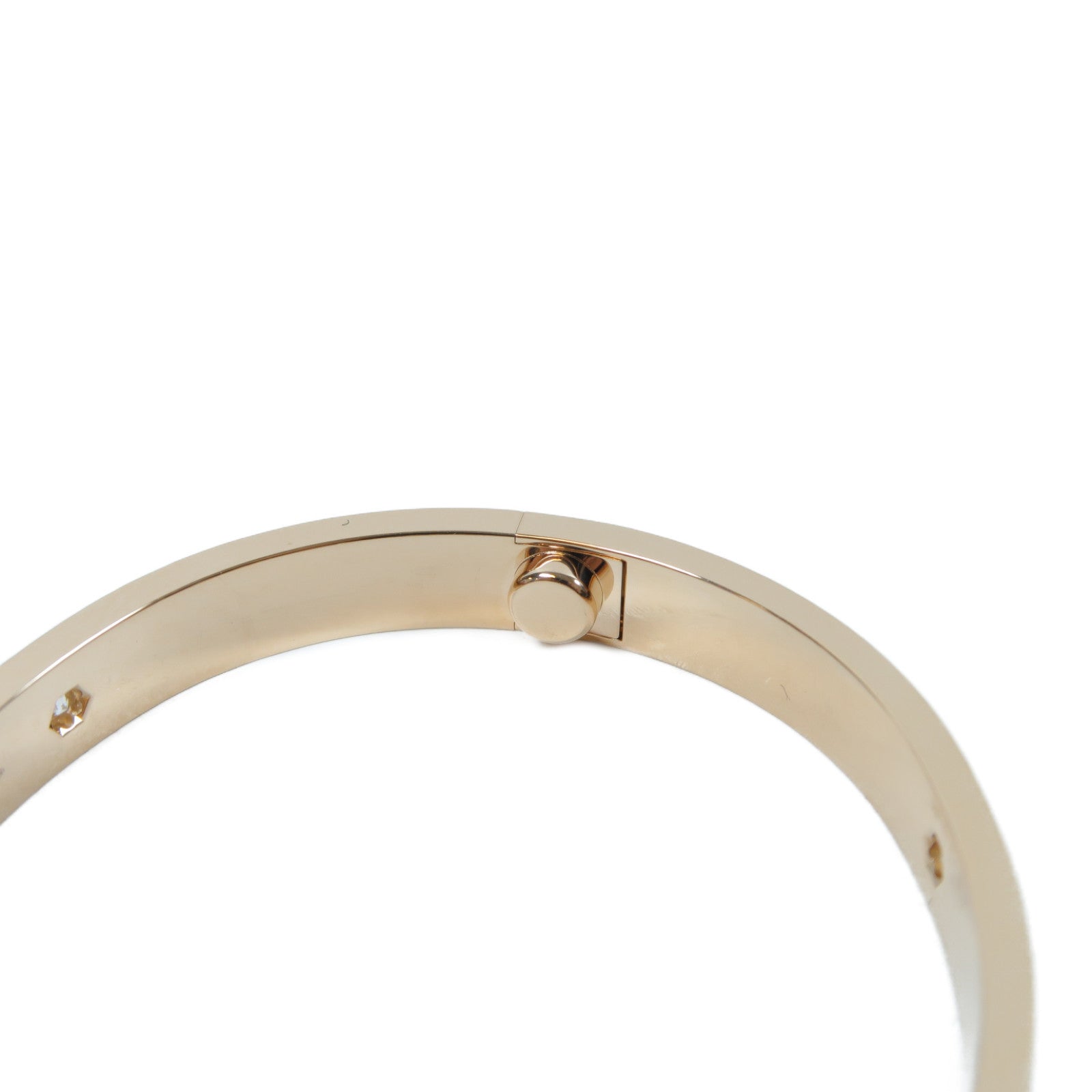 CARTIER 18K玫瑰金Love Bracelet 4P Diamonds 0.42ct鑽石手鐲Cartier#16
