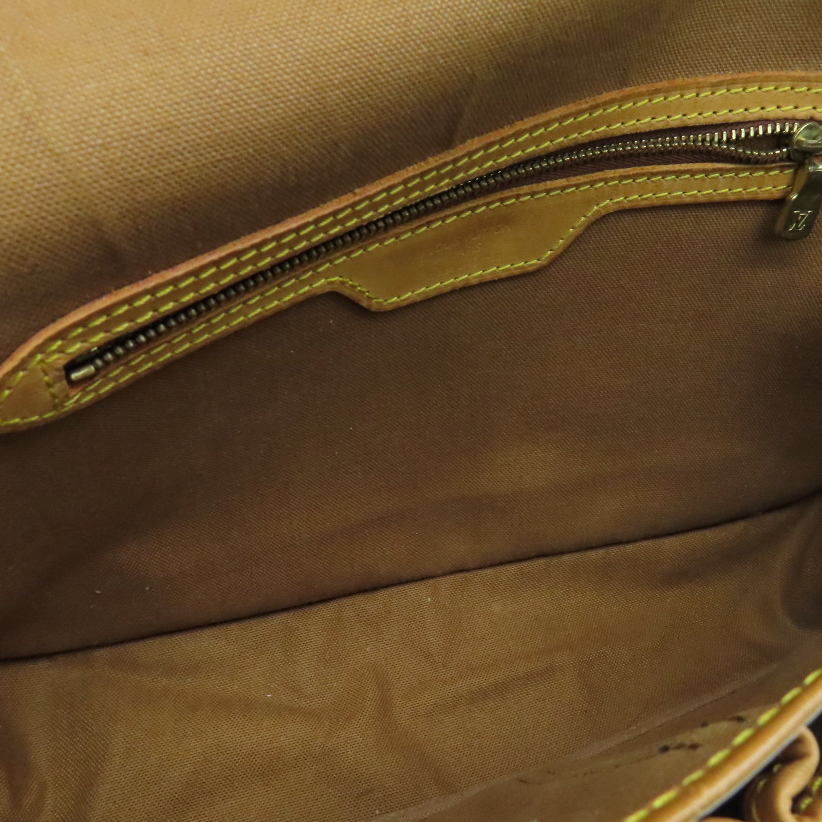 LOUIS VUITTON Monogram Gibeciere MM金扣肩背袋棕色