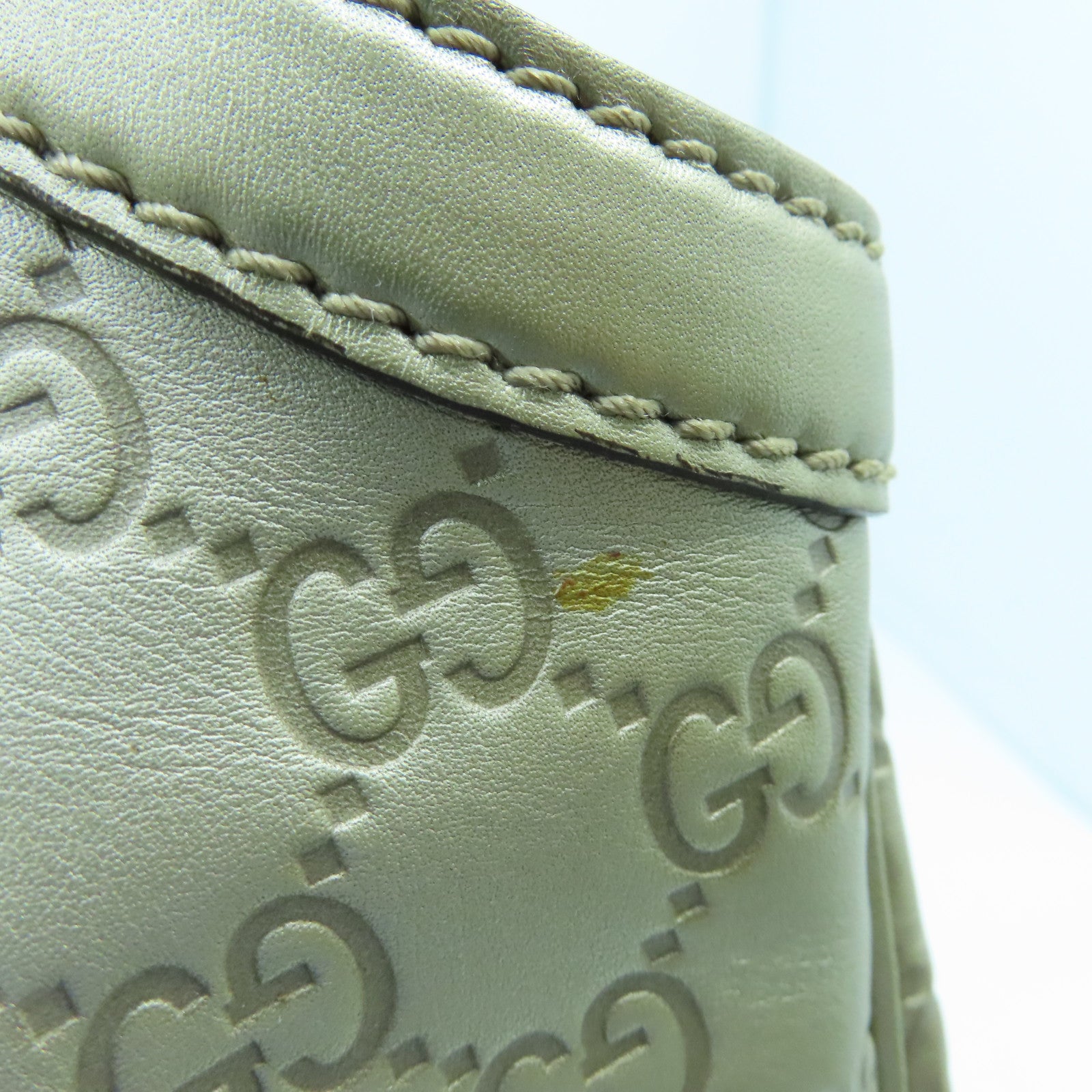 GUCCI 牛皮皮革Tote Bag金扣手挽袋金色