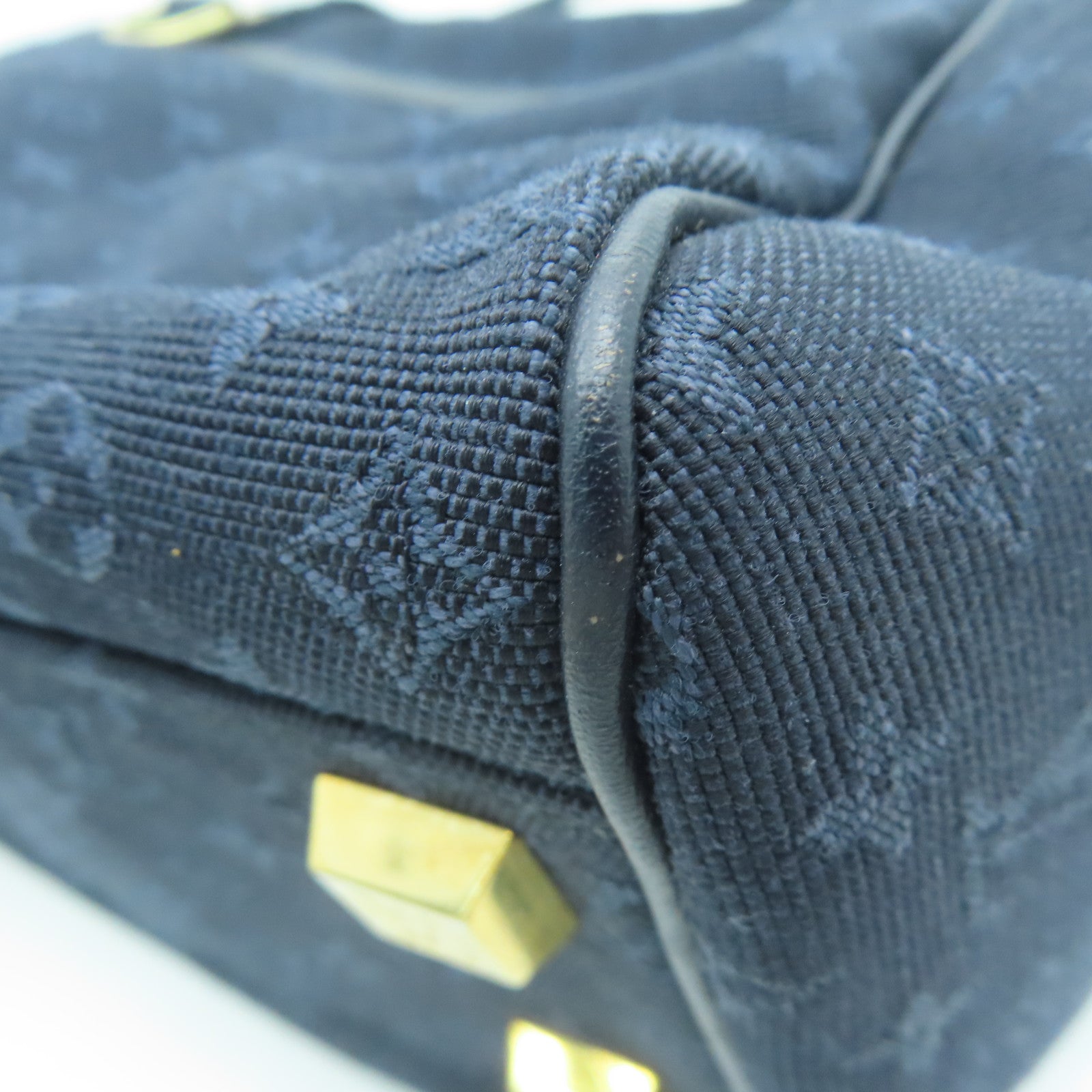 LOUIS VUITTON Monogram Mini Josephine PM金扣手挽袋/肩背袋蓝色