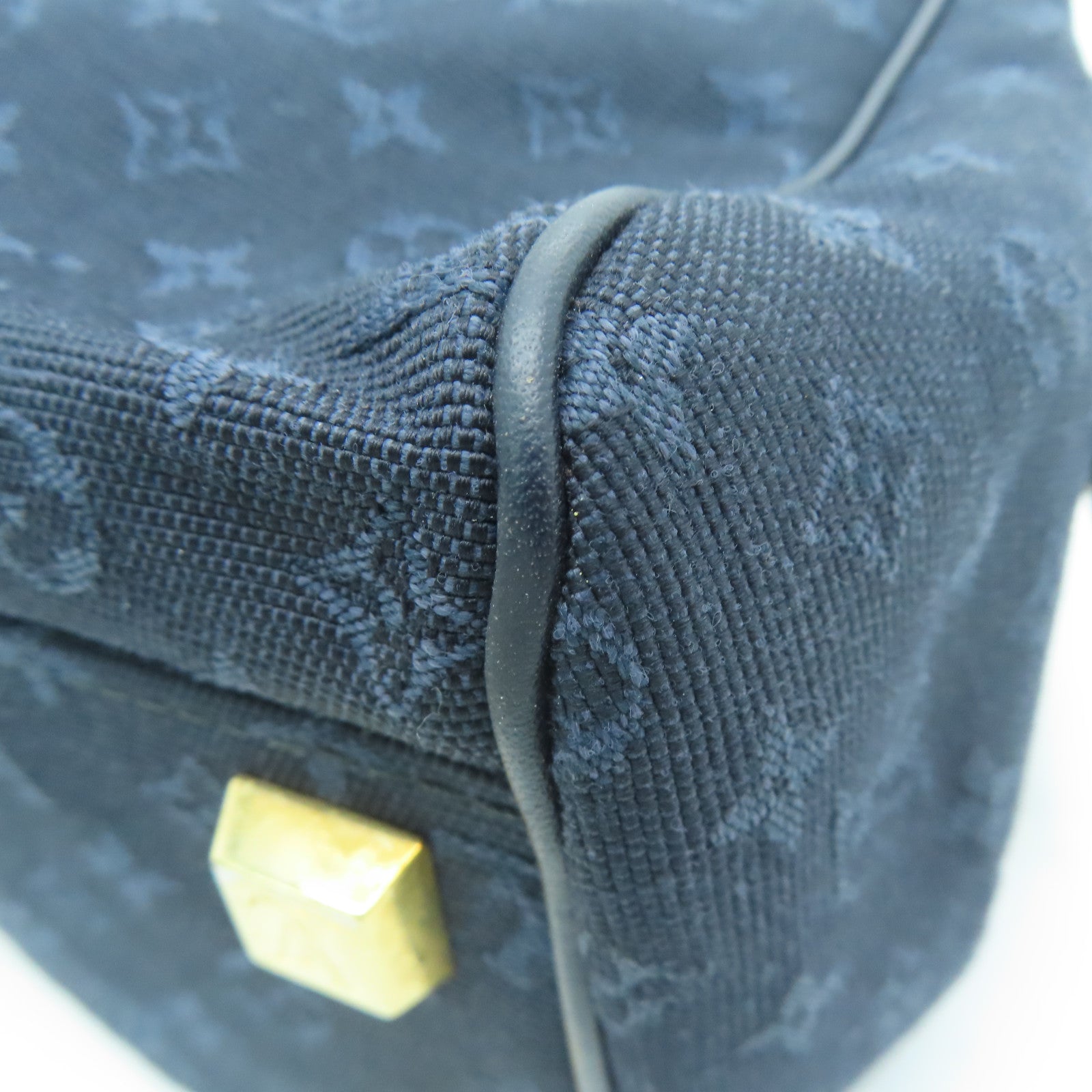 LOUIS VUITTON Monogram Mini Josephine PM金扣手挽袋/肩背袋蓝色