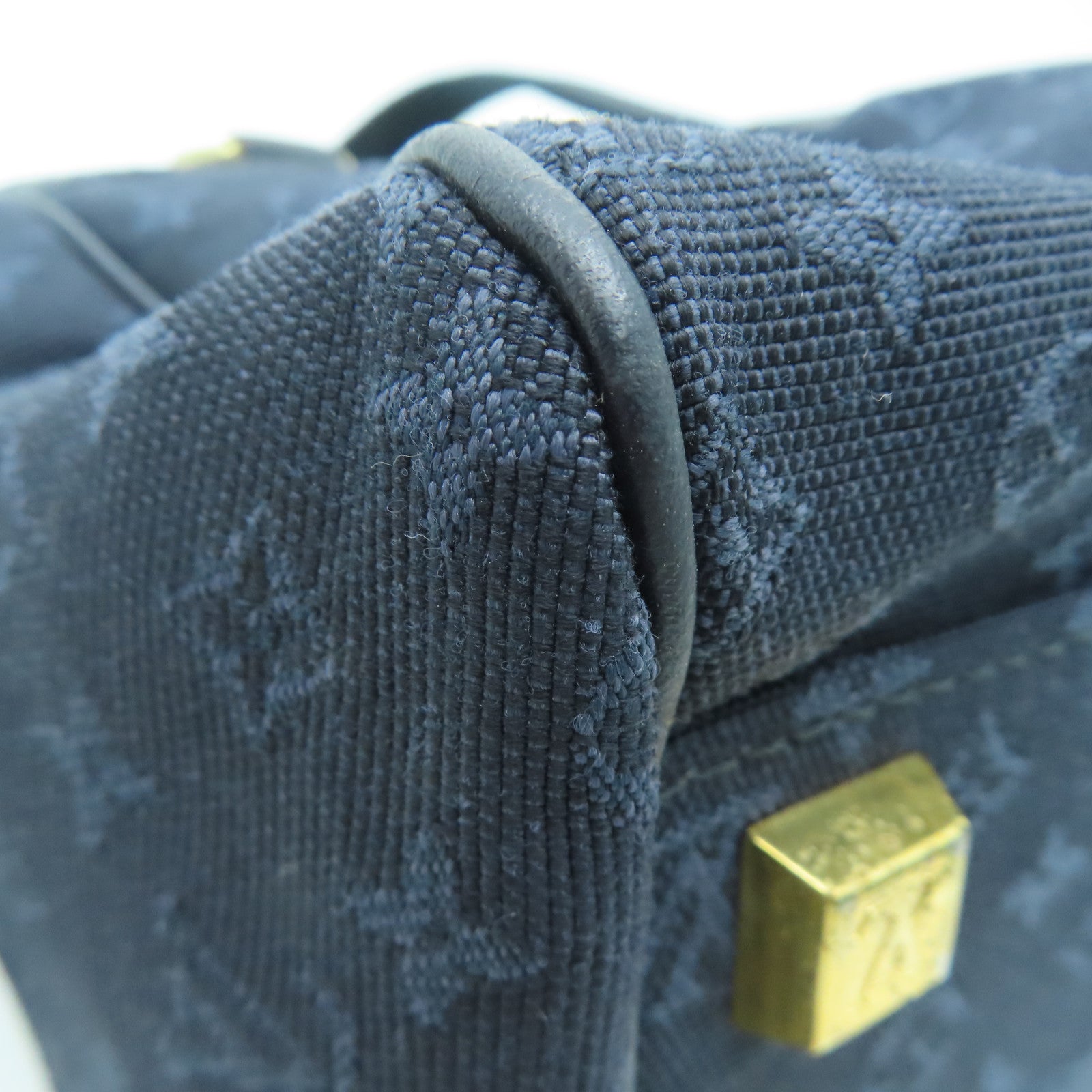 LOUIS VUITTON Monogram Mini Josephine PM金扣手挽袋/肩背袋蓝色