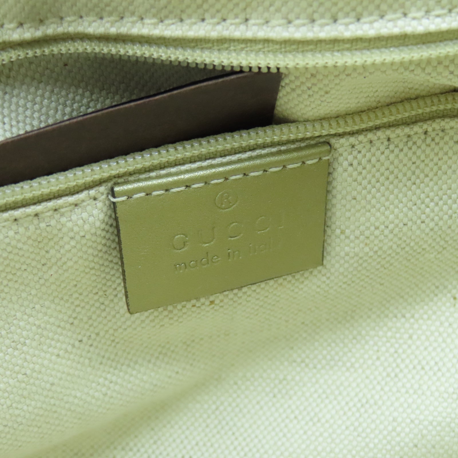 GUCCI 牛皮皮革Tote Bag金扣手挽袋金色