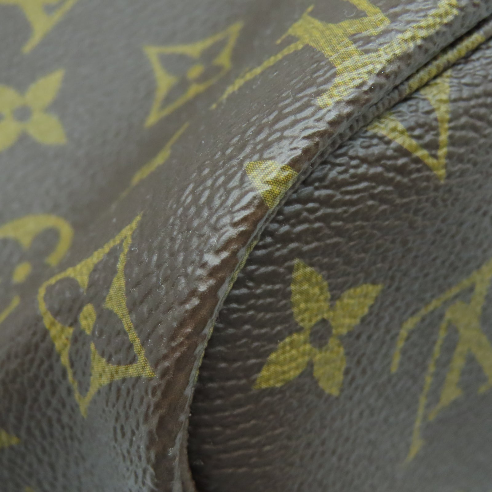 LOUIS VUITTON Monogram Neverfull MM金扣手挽袋棕色