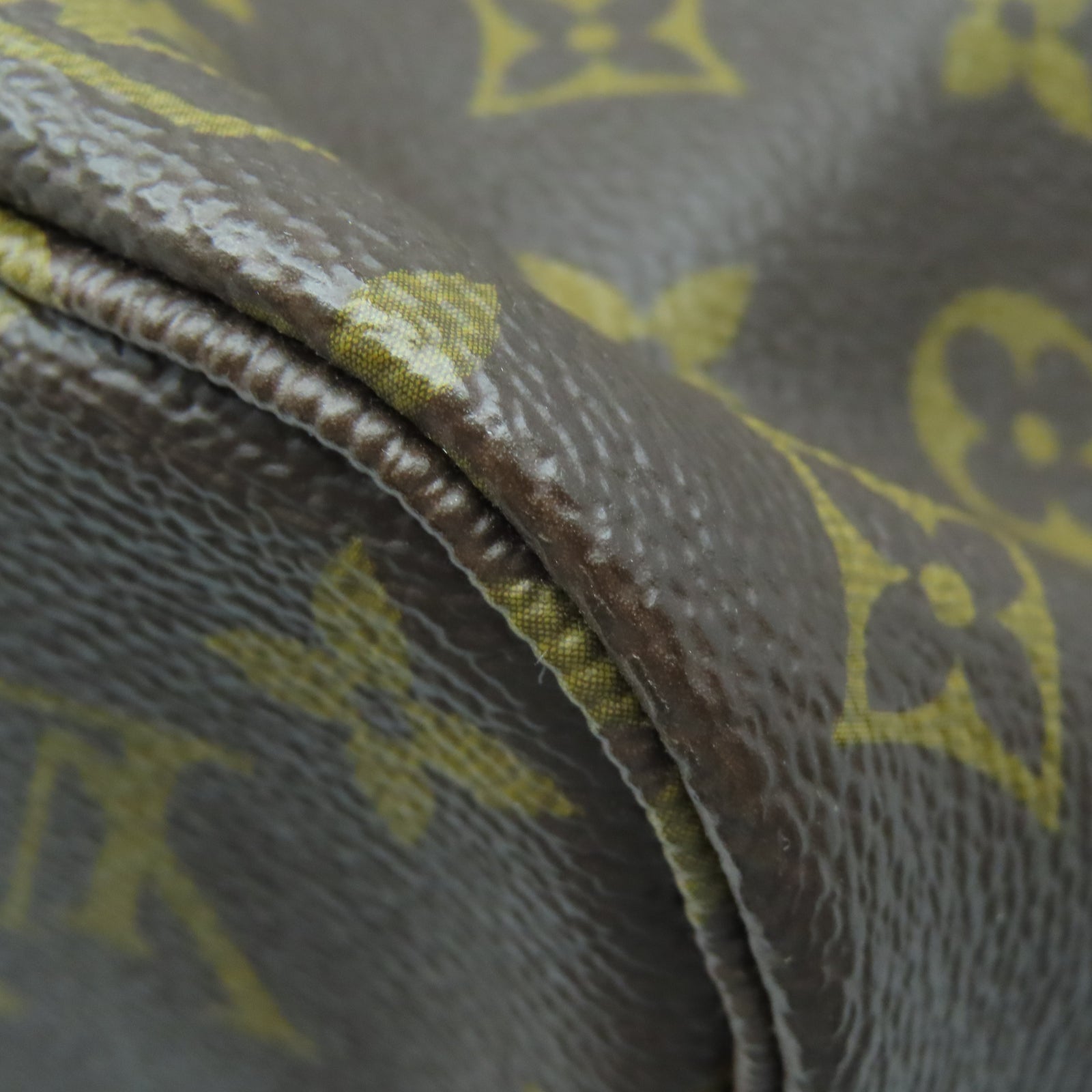LOUIS VUITTON Monogram Neverfull MM金扣手挽袋棕色