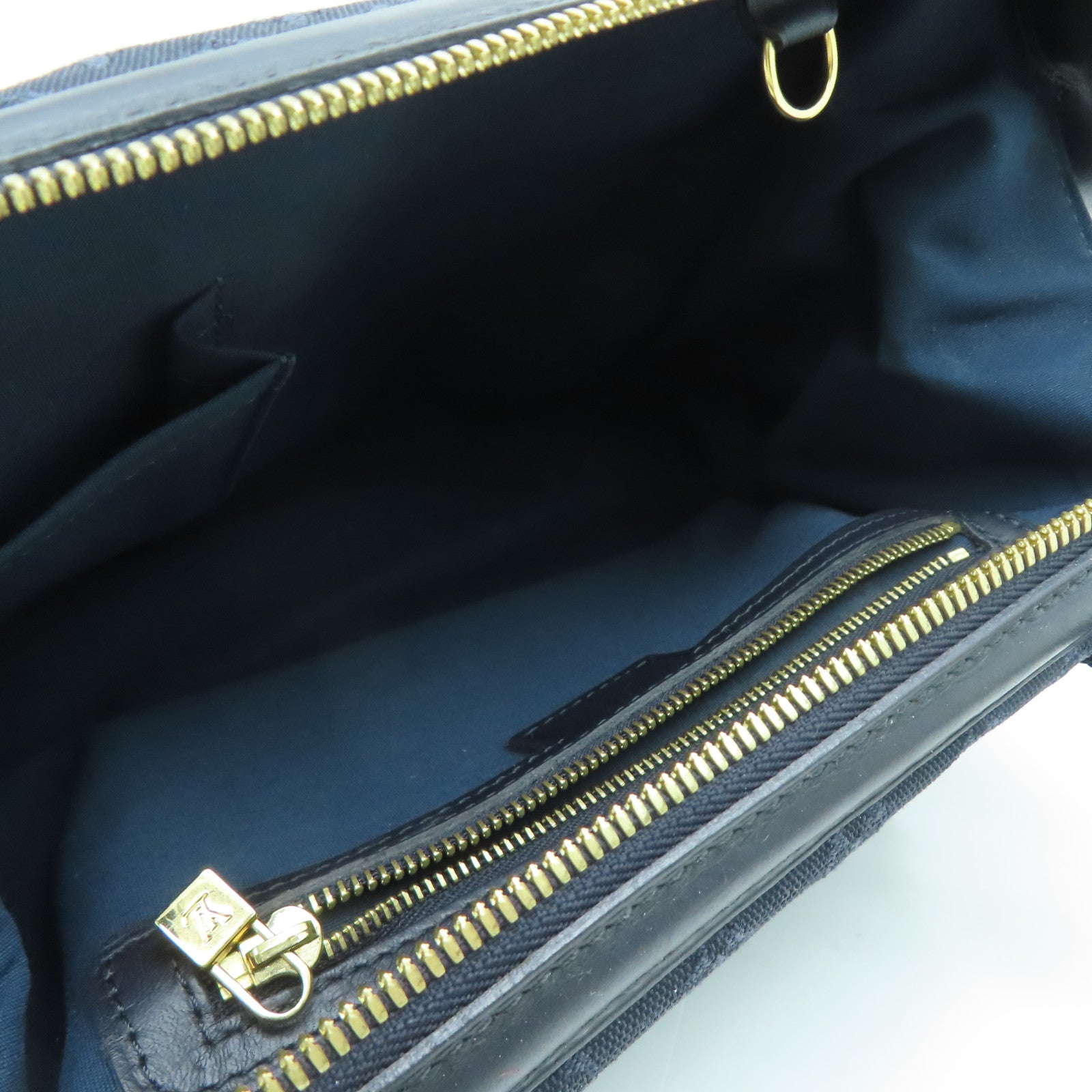 LOUIS VUITTON Monogram Mini Josephine PM金扣手挽袋/肩背袋蓝色