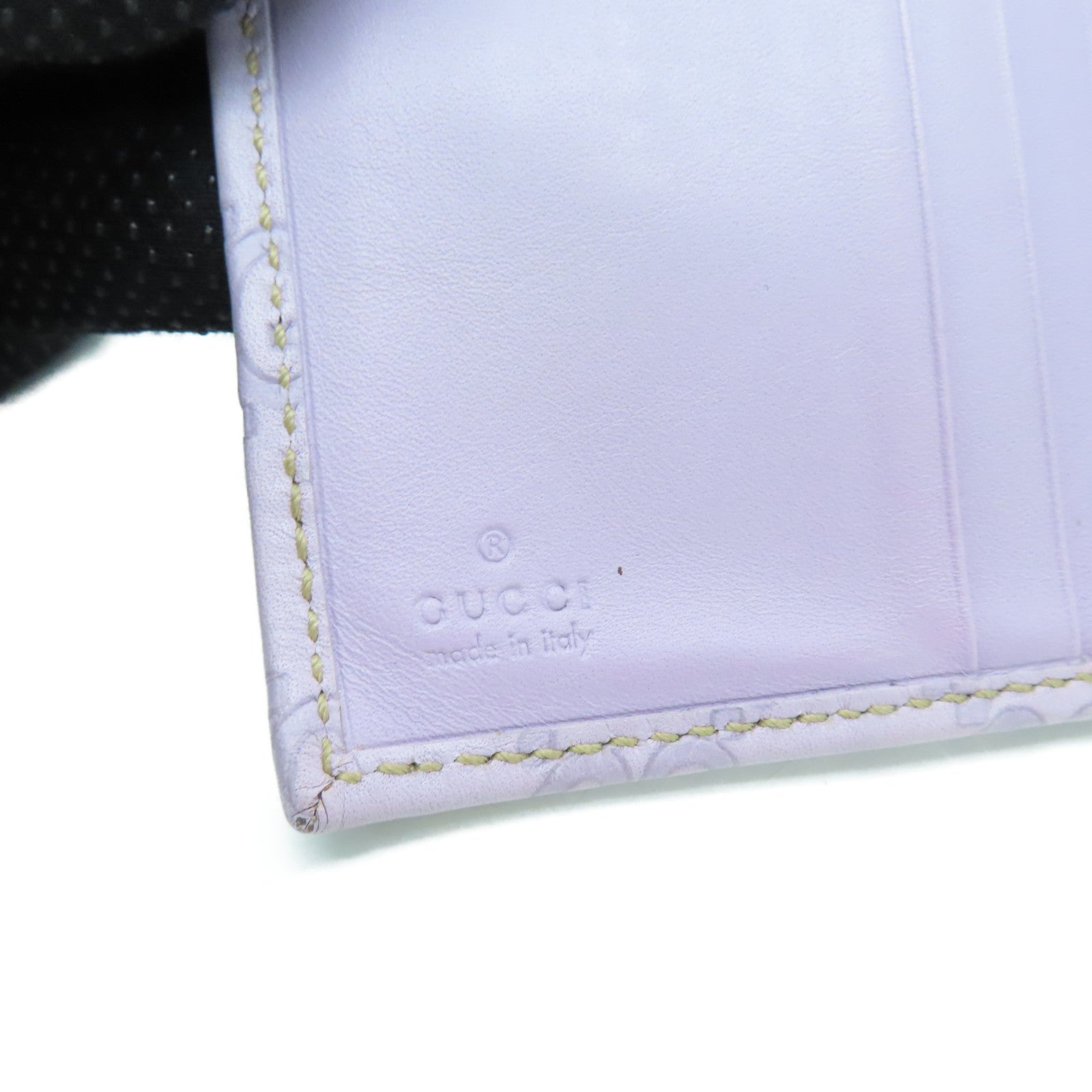 GUCCI 牛皮皮革Wallet金扣钱包紫色