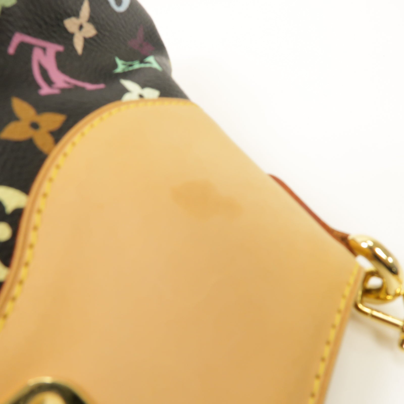 LOUIS VUITTON Monogram Multicolore Judy PM金扣手挽肩背兩用袋黒色/彩色