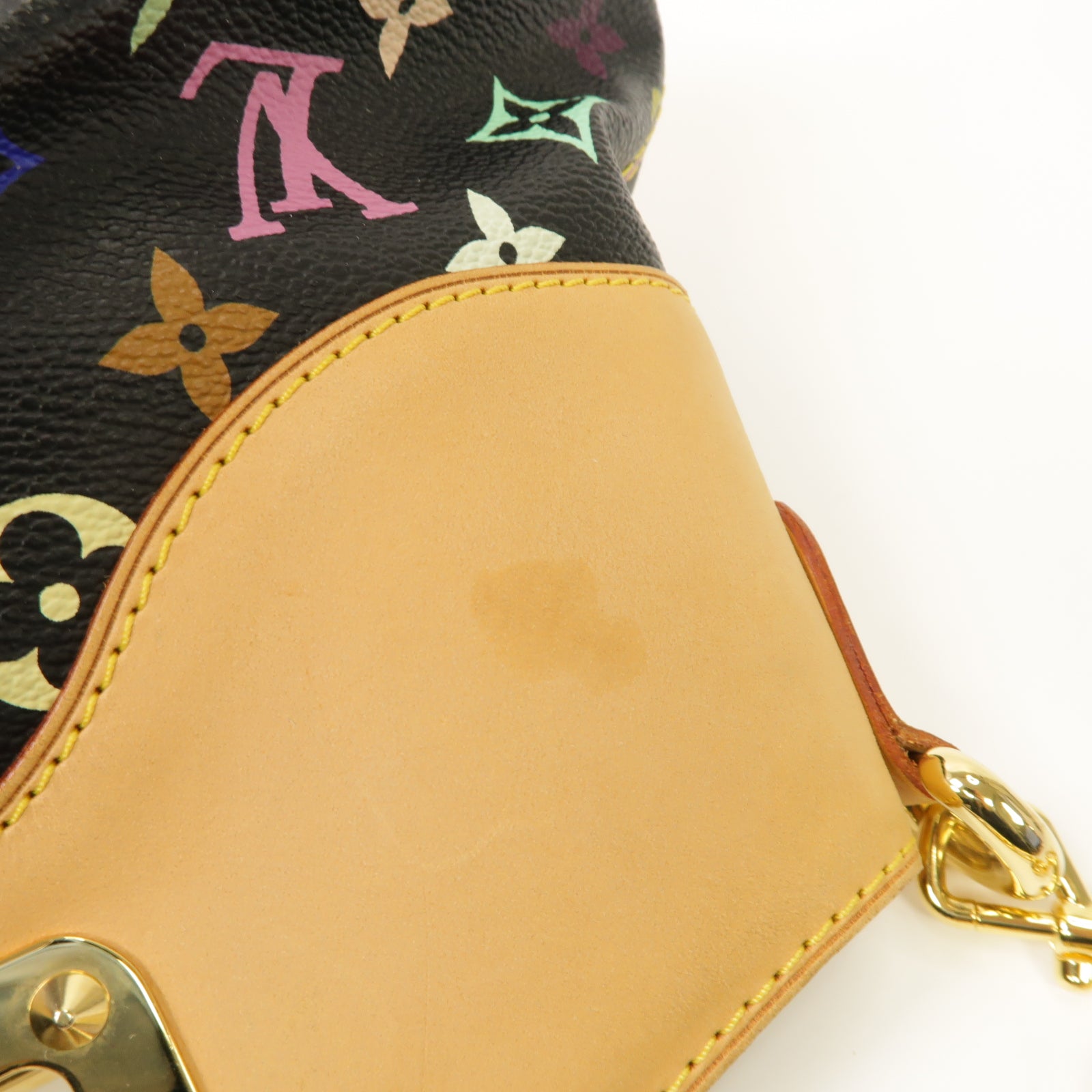 LOUIS VUITTON Monogram Multicolore Judy PM金扣手挽肩背兩用袋黒色/彩色