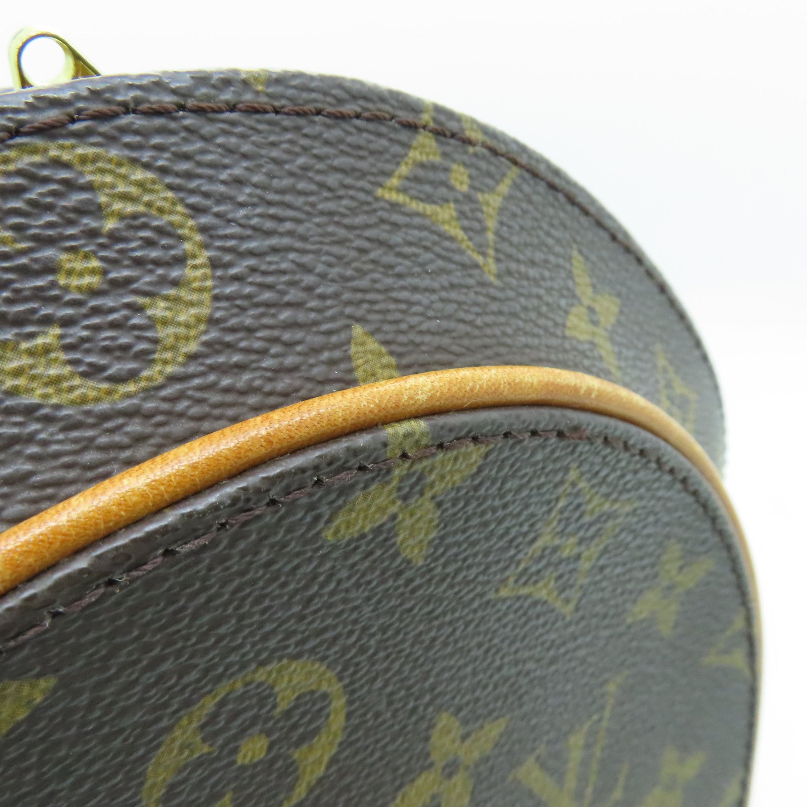 LOUIS VUITTON Monogram Ellipse Sac A Dos Gold Buckle Backpack Brown