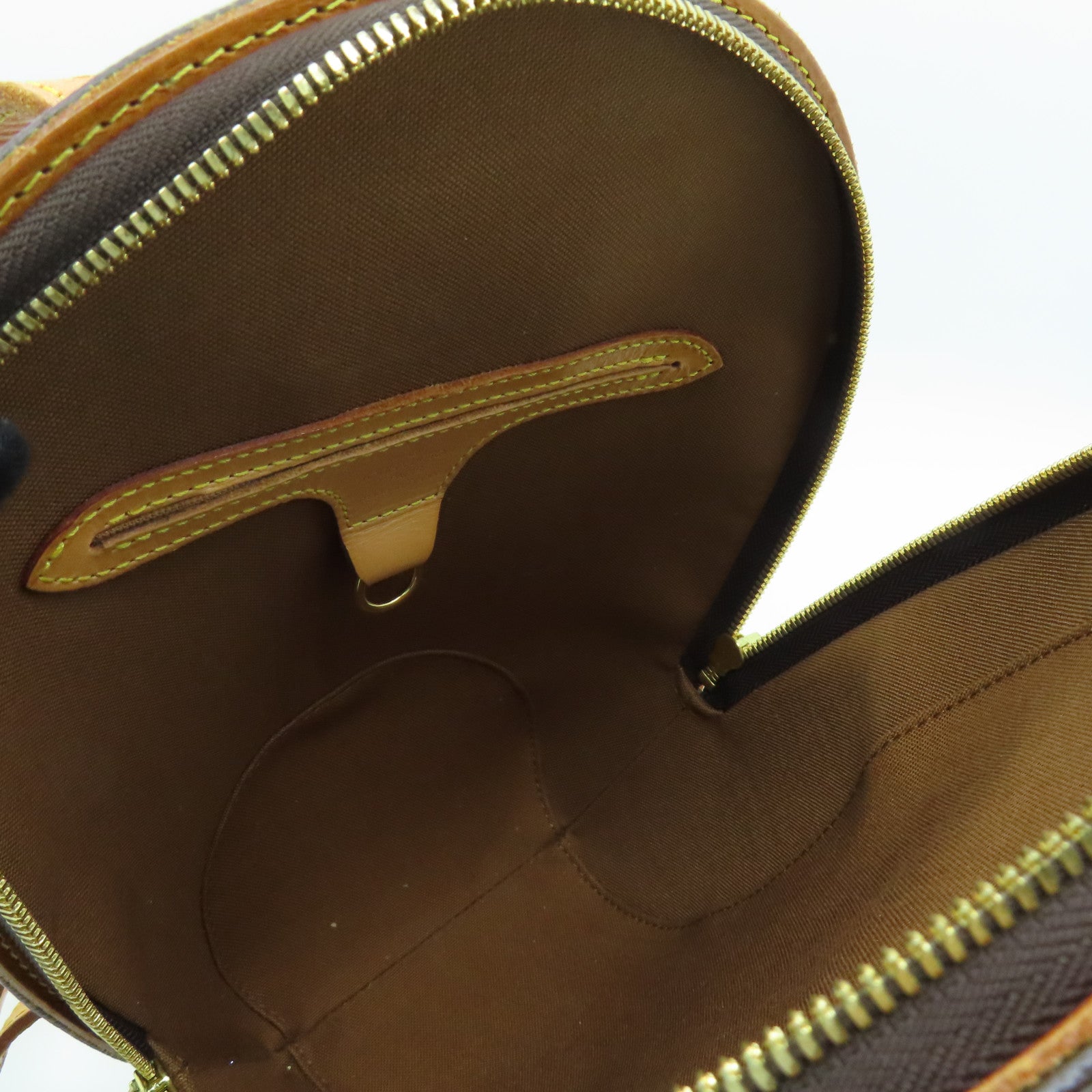 LOUIS VUITTON Monogram Ellipse Sac A Dos Gold Buckle Backpack Brown