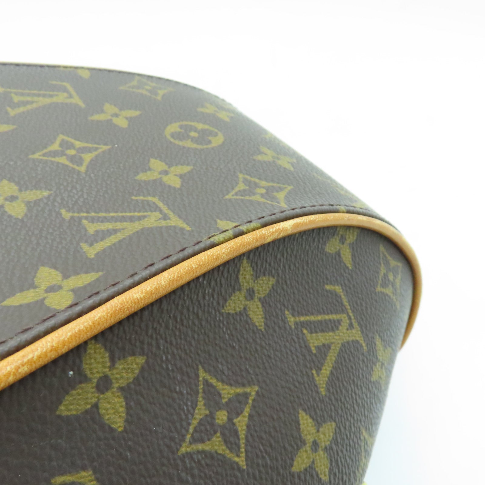 LOUIS VUITTON Monogram Ellipse Sac A Dos Gold Buckle Backpack Brown