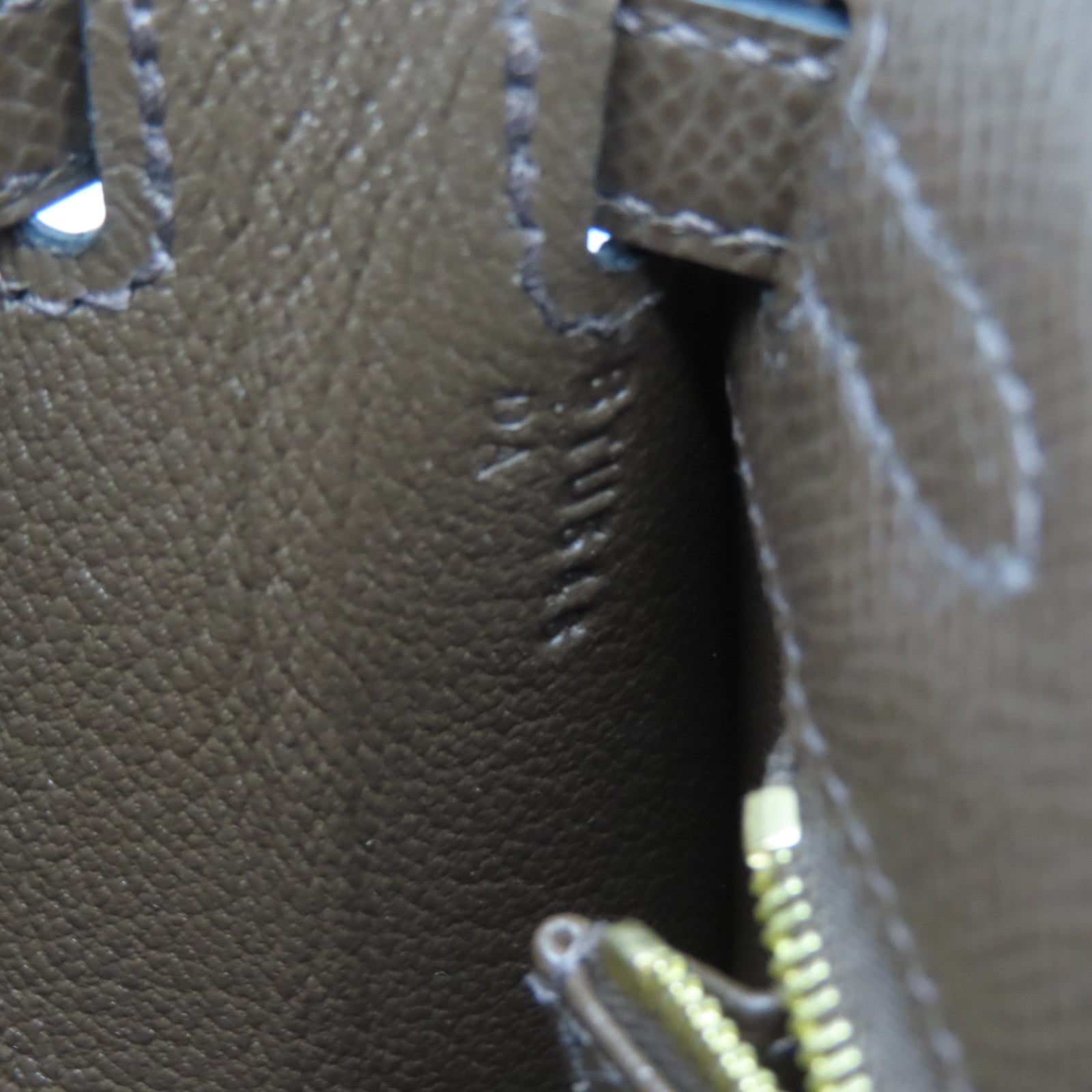 HERMES Epsom皮革Kelly 25金扣手挽肩背兩用袋啡色