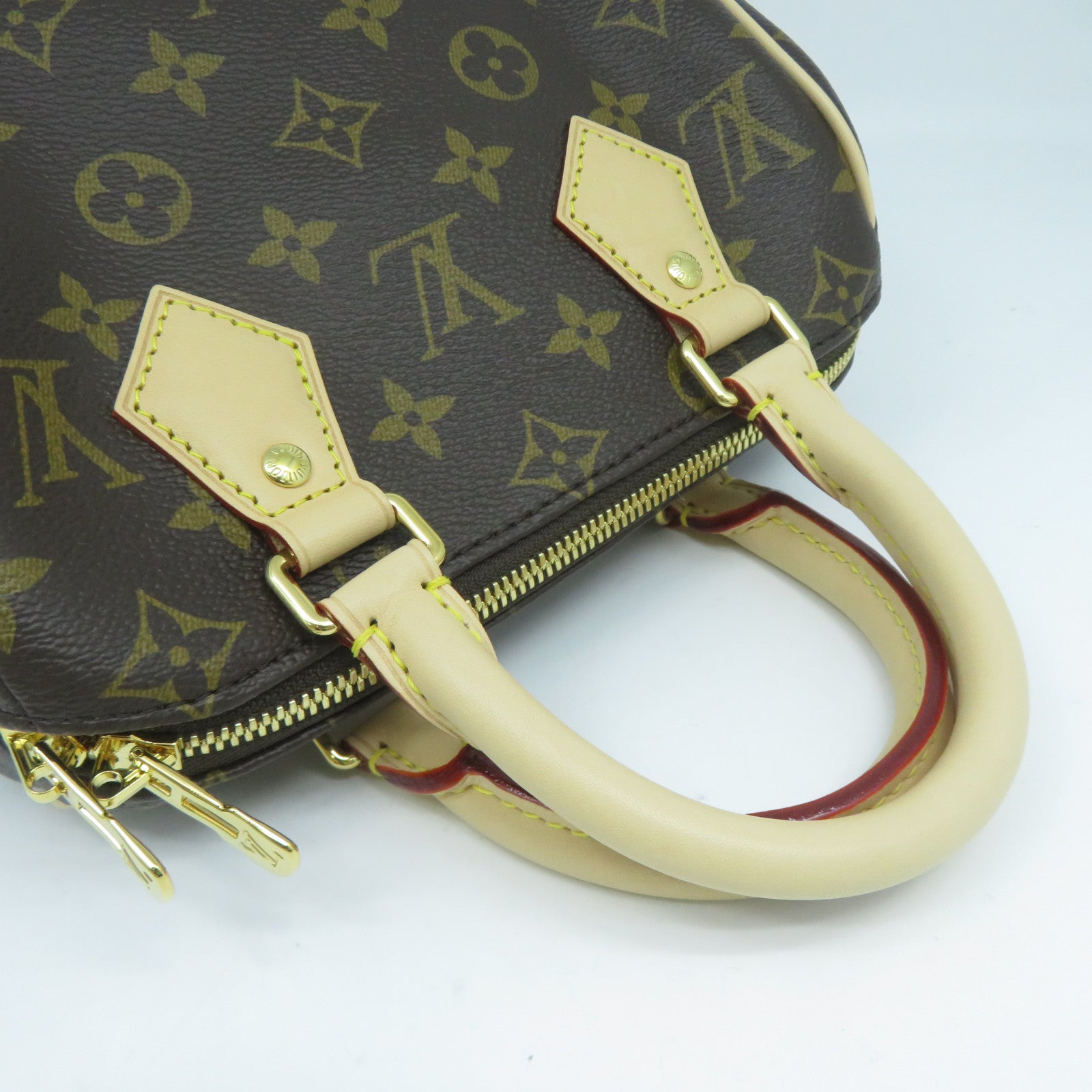 LOUIS VUITTON Monogram Speedy Bandouliere 20金扣手挽肩背兩用袋啡色