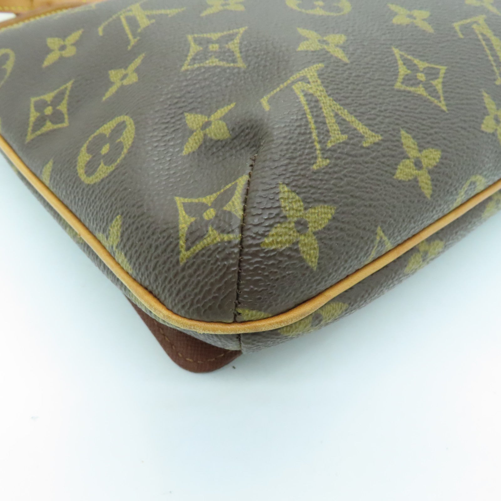 LOUIS VUITTON Monogram Musette Tango Gold Buckle Shoulder Bag Brown