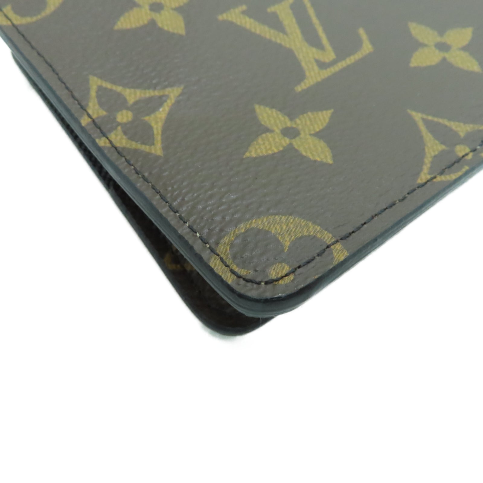 LOUIS VUITTON Monogram Multiple钱包棕色