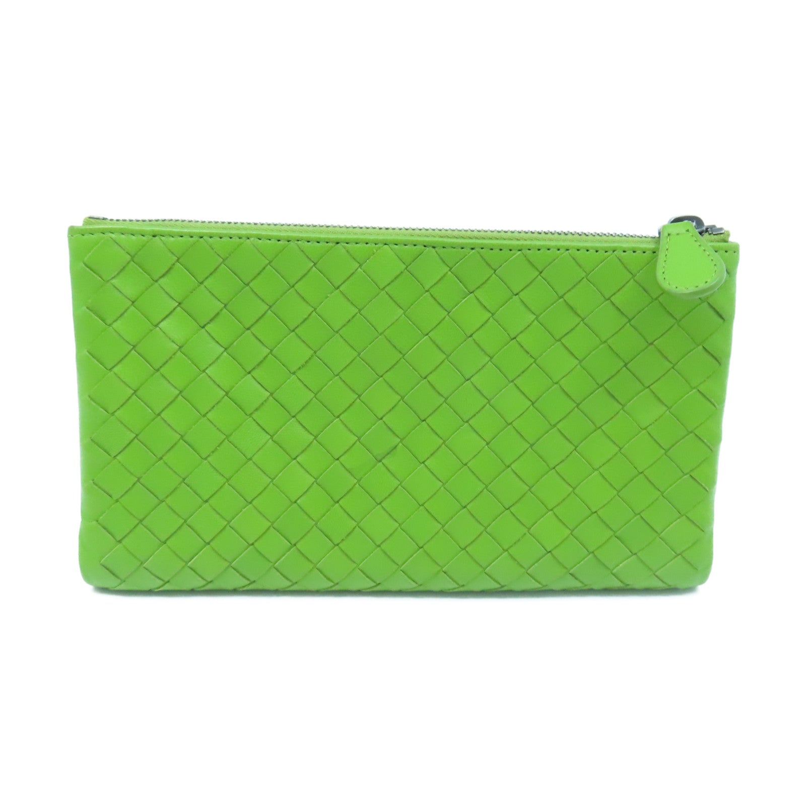 BOTTEGA VENETA Textured Leather Long Wallet Long Wallet Green