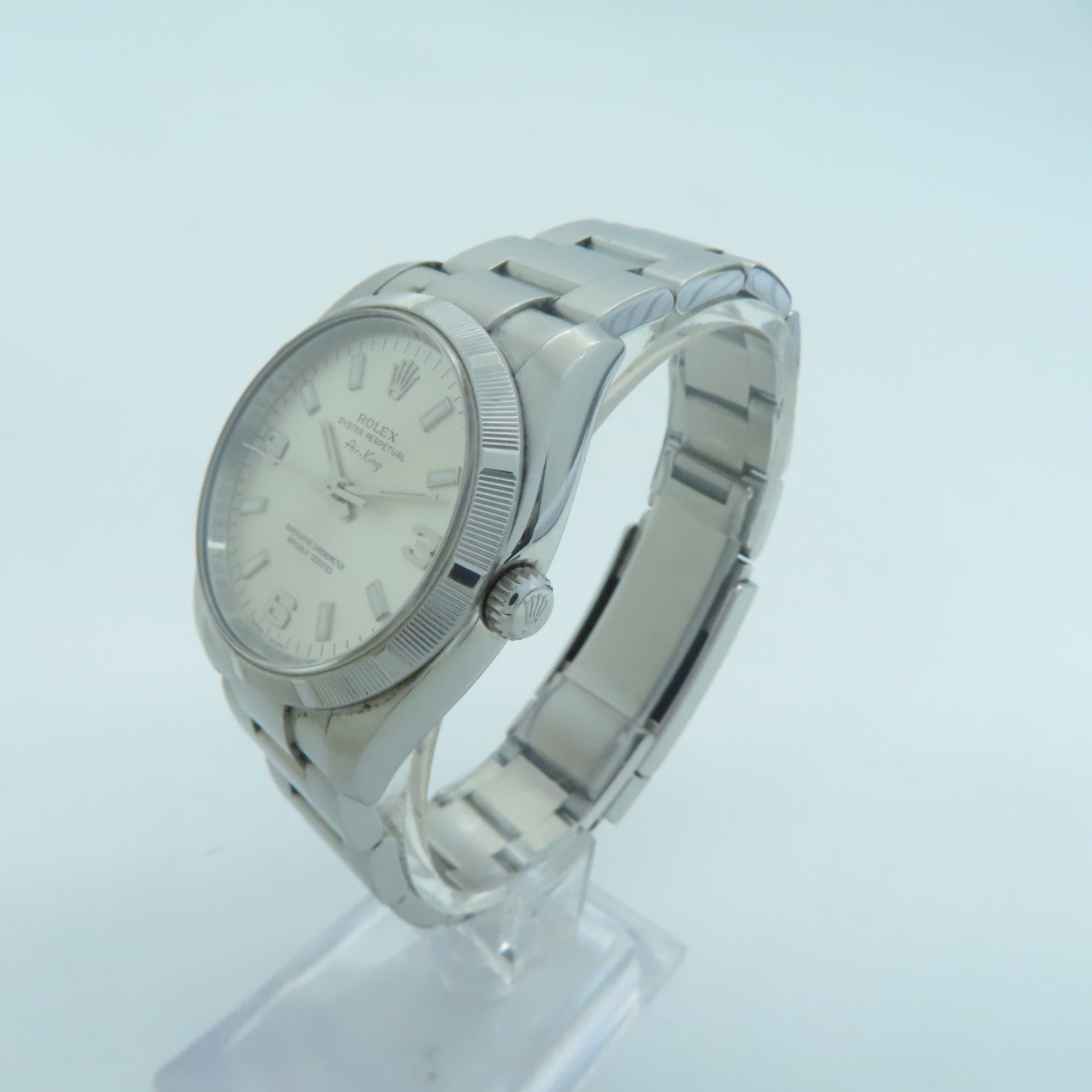 ROLEX Air king不锈钢手表自动机芯银色