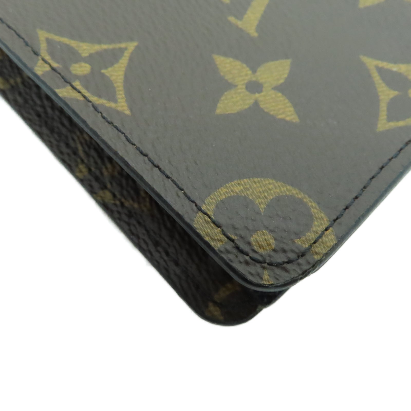 LOUIS VUITTON Monogram Multiple钱包棕色