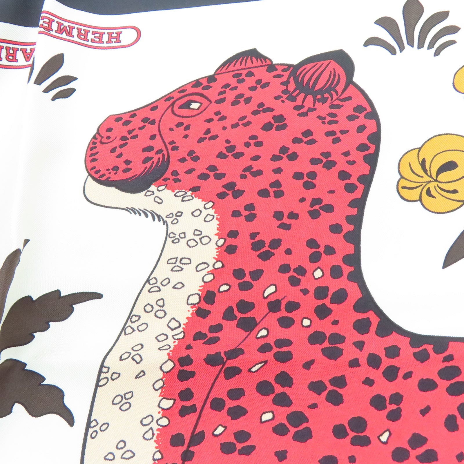 HERMES 絲質Scarf 90X90絲巾白色