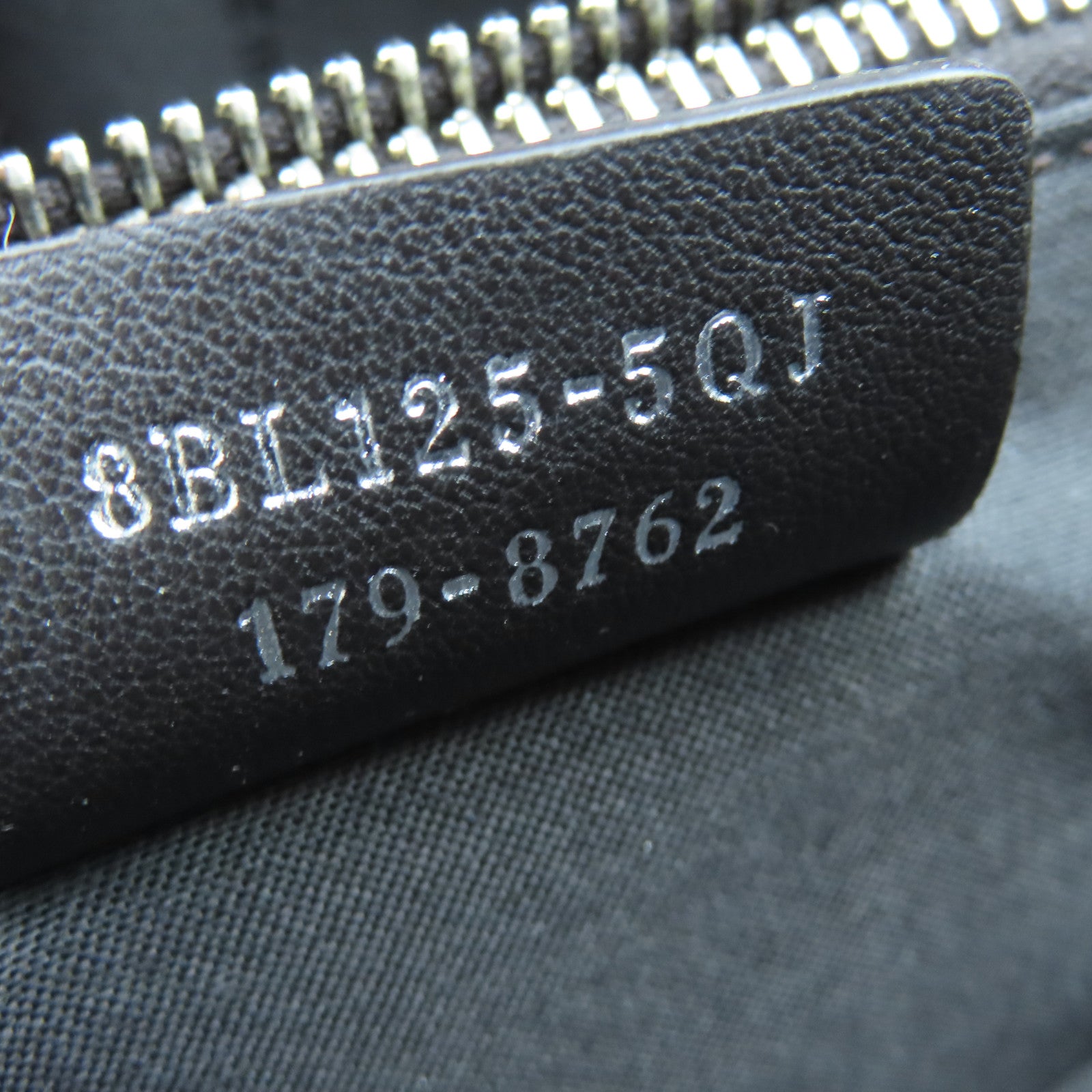 FENDI Leather By The Way Silver Buckle Shoulder Bag Gray