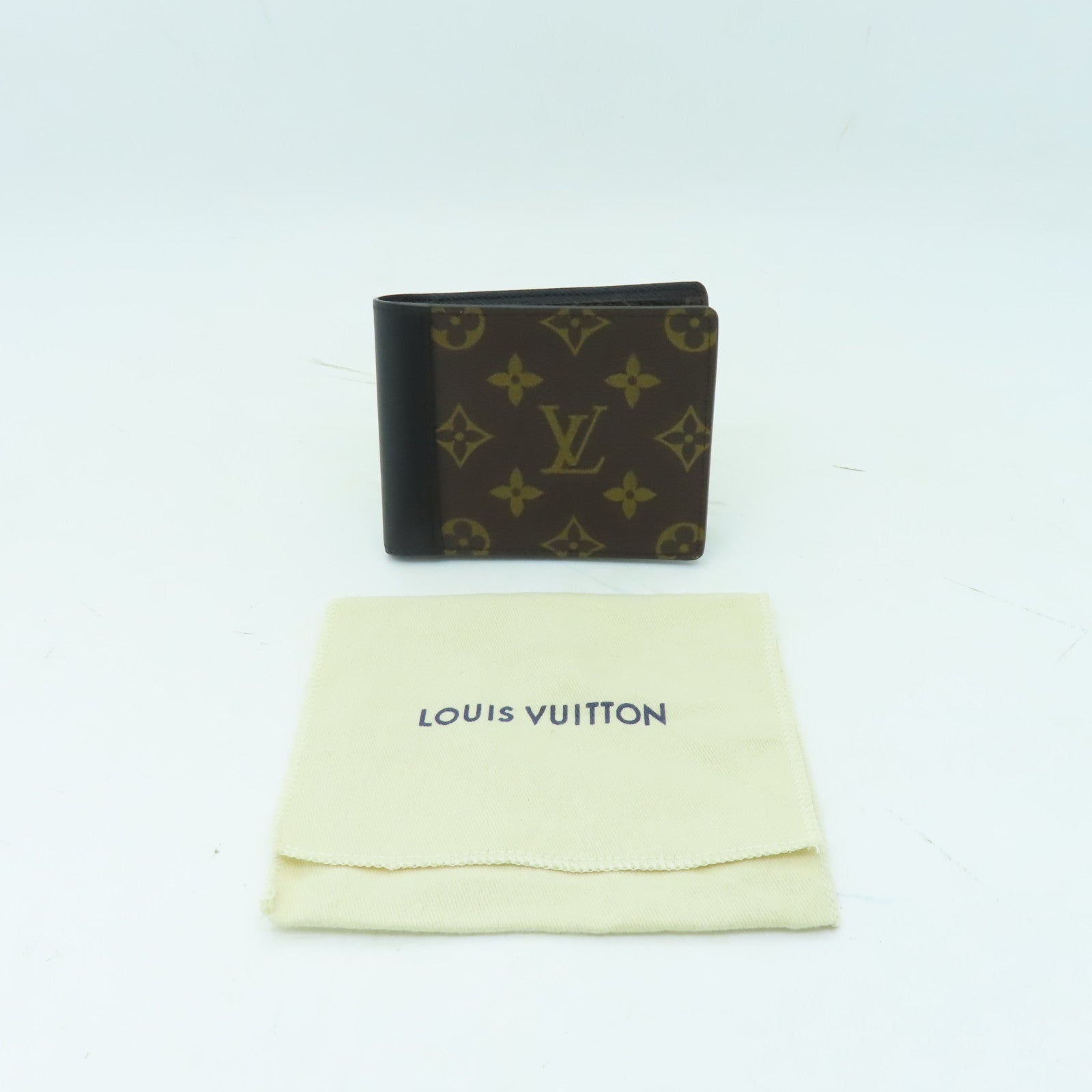 LOUIS VUITTON Monogram Macassar Multiple Wallet錢包黑色/啡色