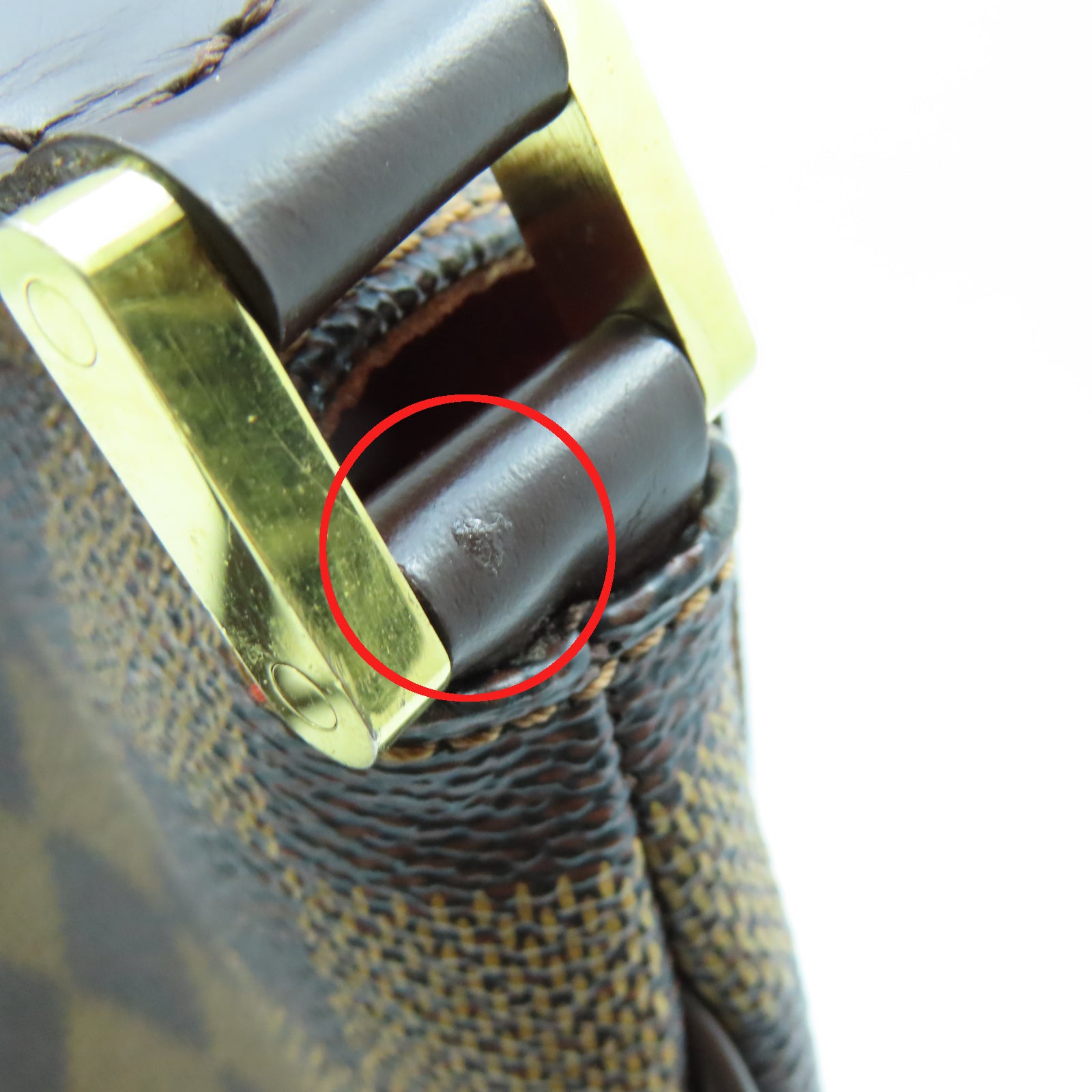 LOUIS VUITTON Damier Musette Salsa Long金扣肩背袋啡色