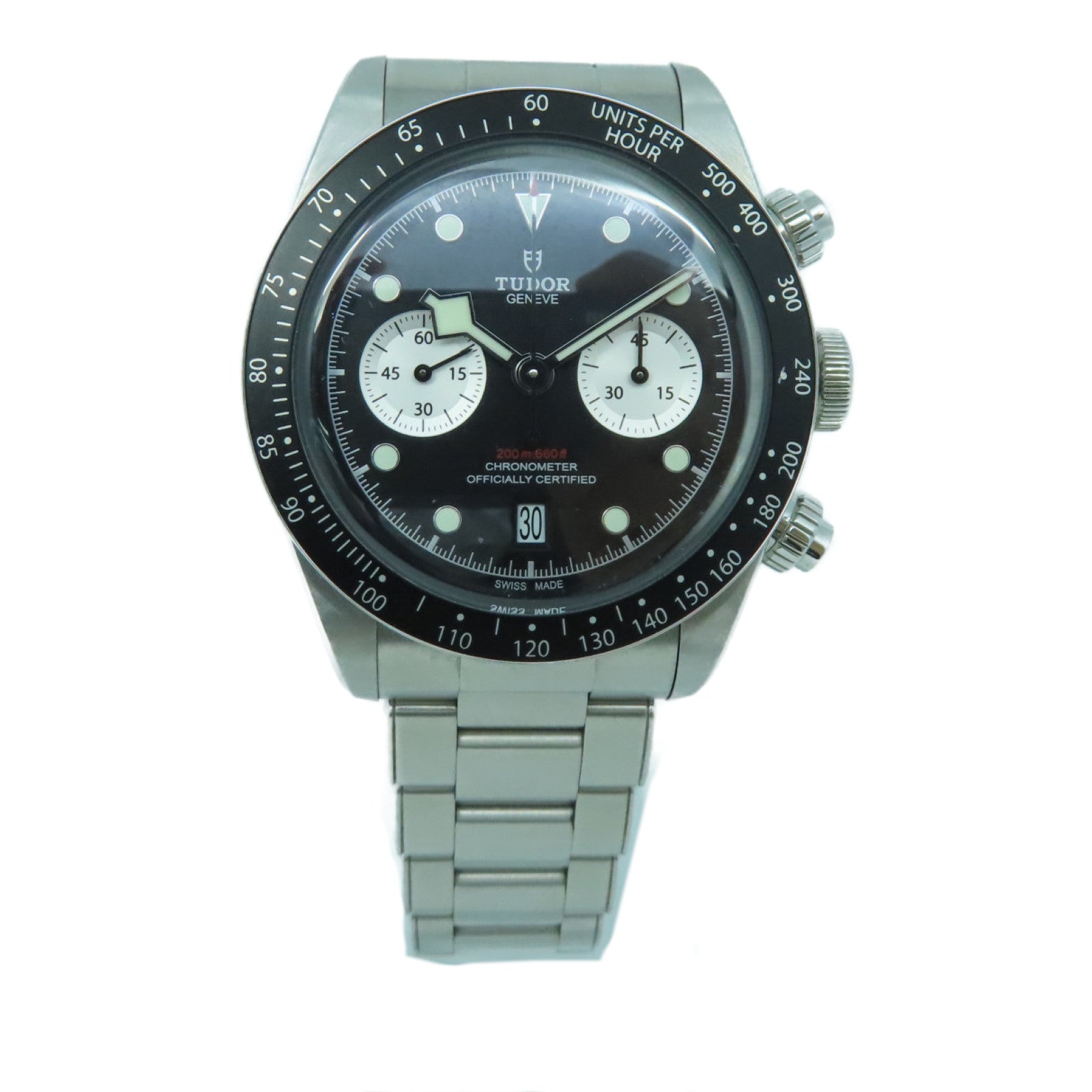 TUDOR Black Bay Chrono 40MM不锈钢手表自动机芯黒色