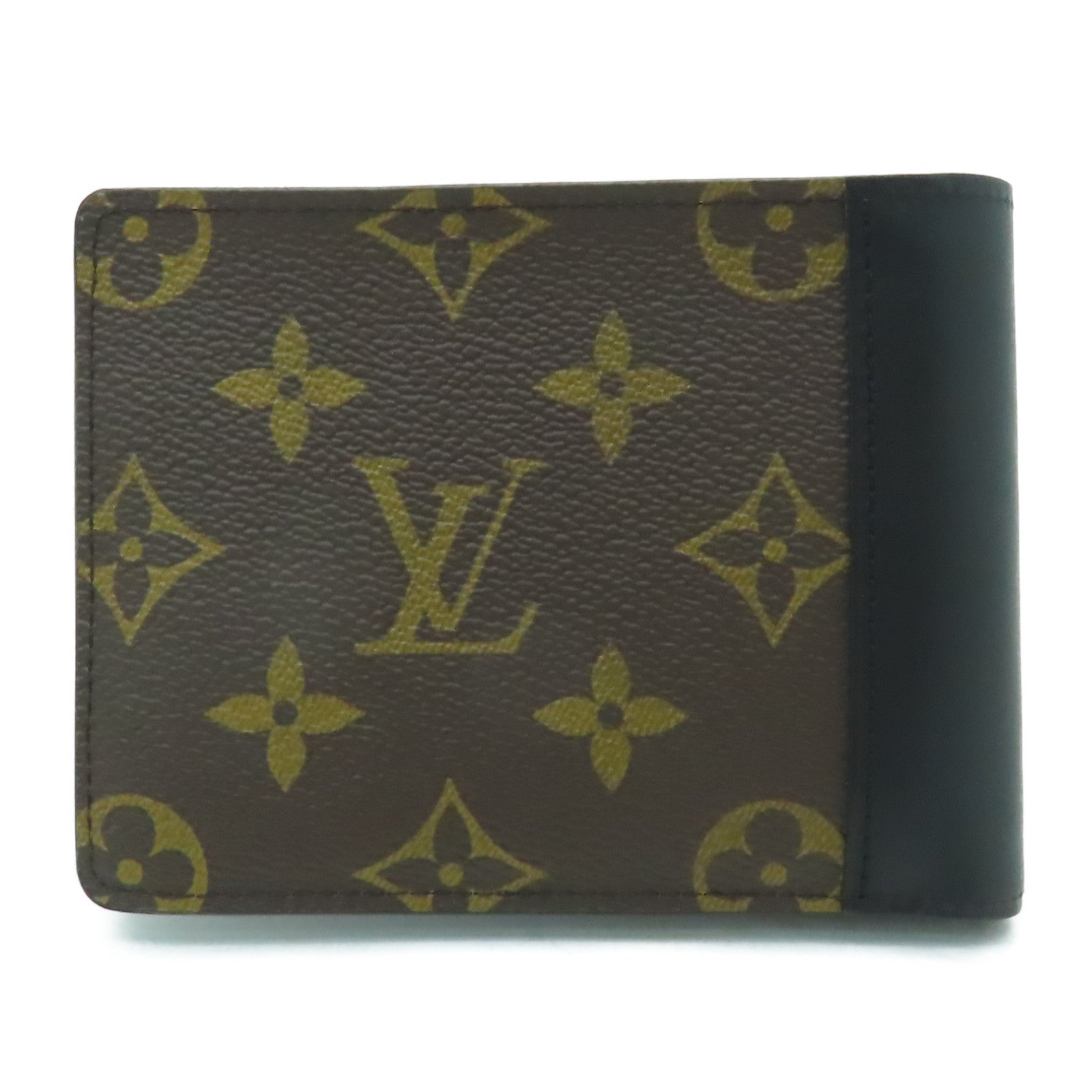 LOUIS VUITTON Monogram Macassar Multiple Wallet錢包黑色/啡色