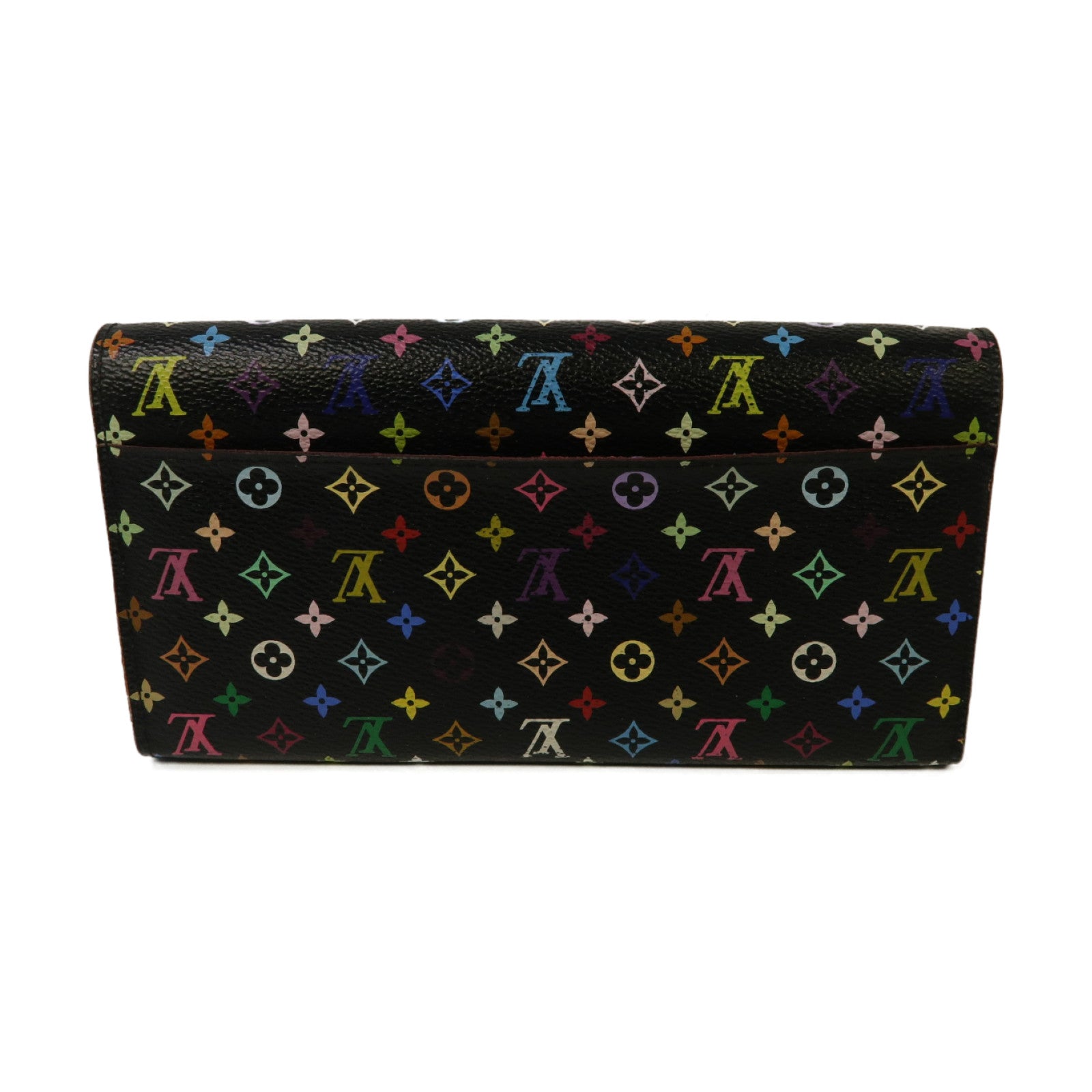 LOUIS VUITTON Monogram Multicolore Portefeuille Sarah Wallet金扣長錢包黑色/彩色