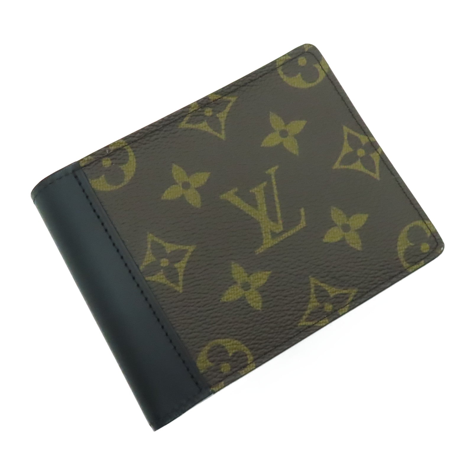 LOUIS VUITTON Monogram Macassar Multiple Wallet錢包黑色/啡色