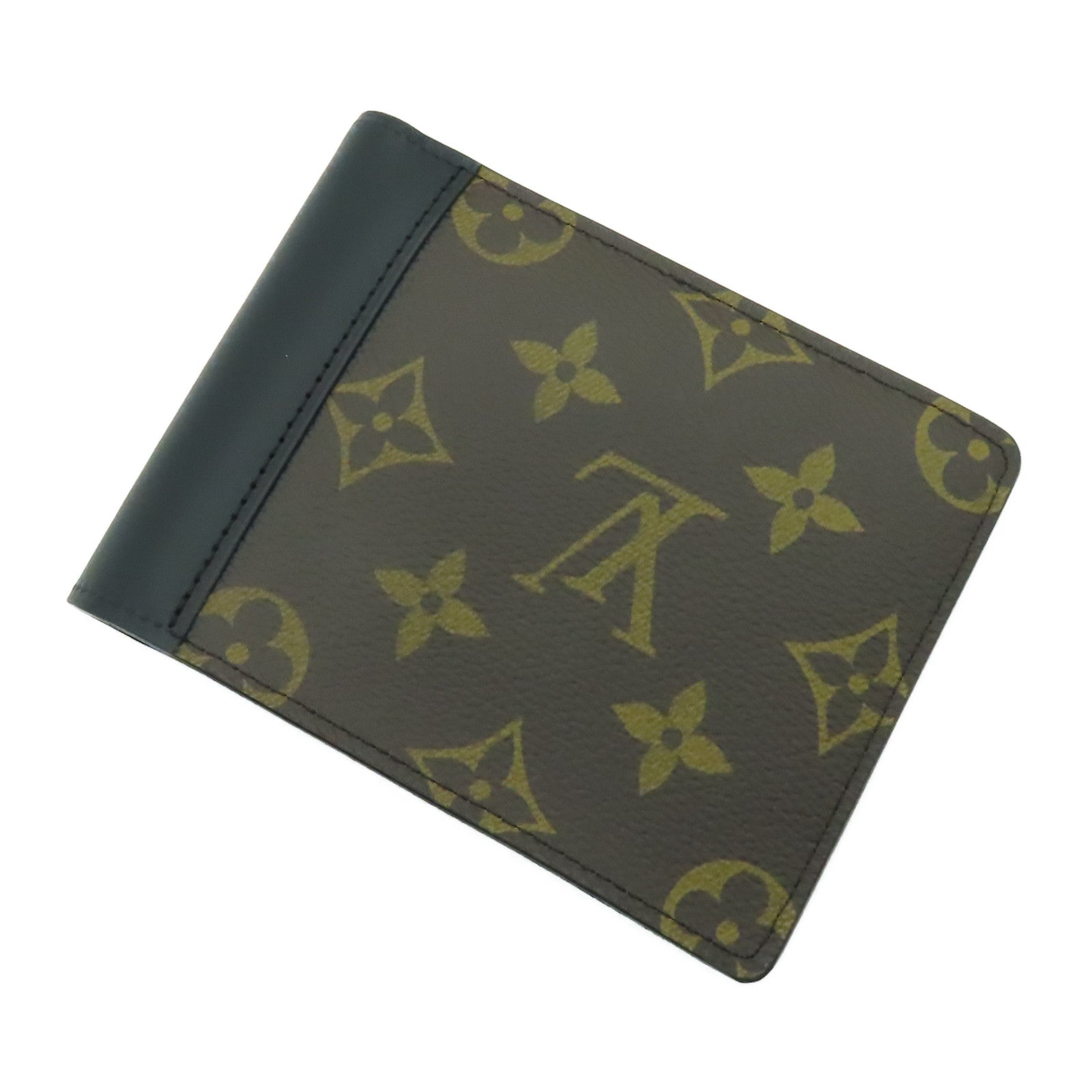 LOUIS VUITTON Monogram Macassar Multiple Wallet錢包黑色/啡色
