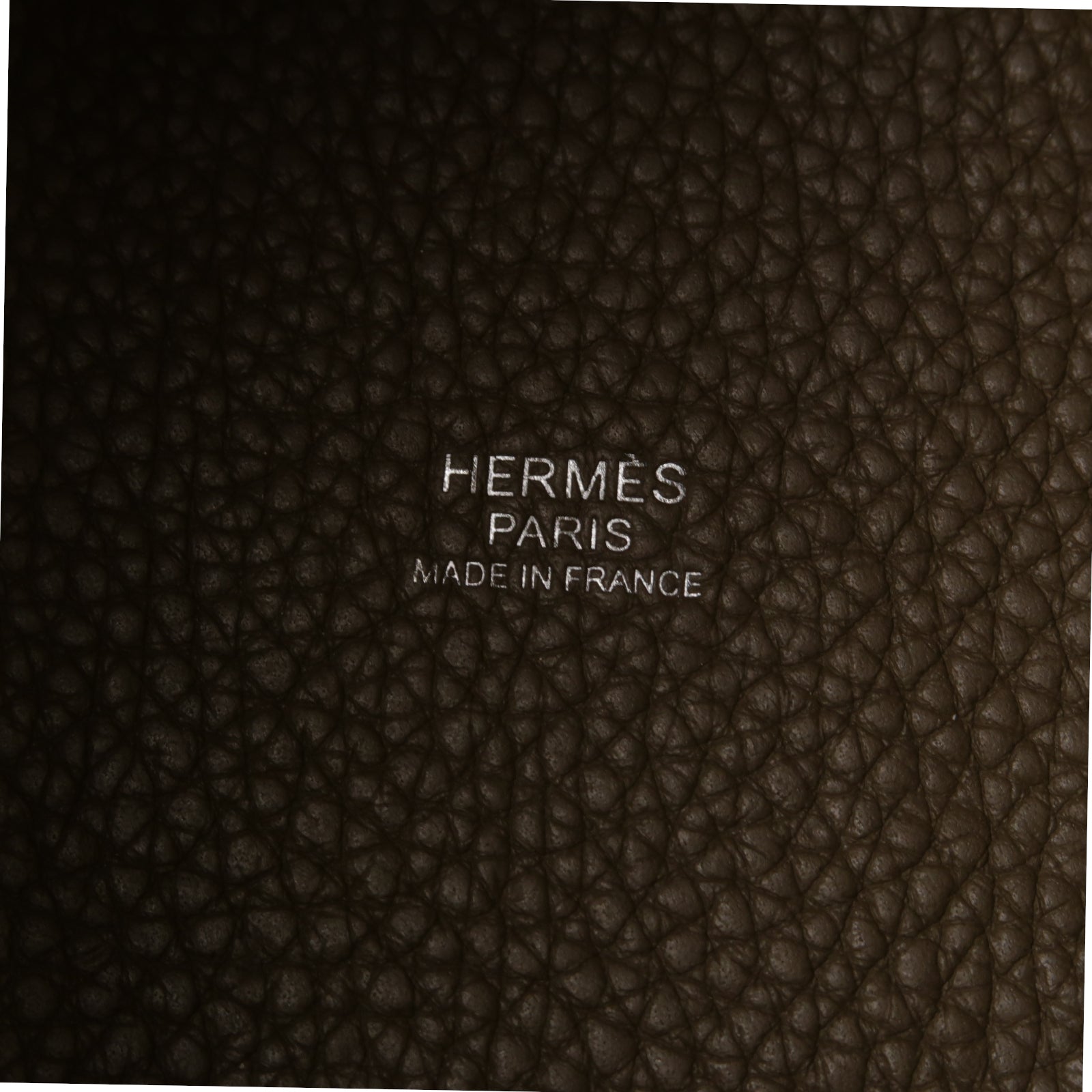 HERMES Clemence皮革Picotin PM銀扣手挽袋米色