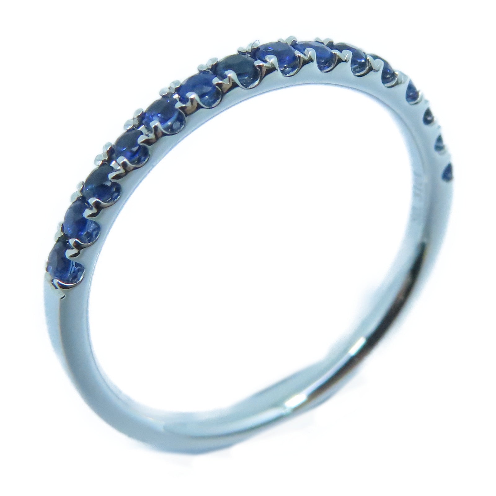 JEWELRY 【激减优惠】18K白金Sapphire Ring 0.31ct蓝宝石戒指US#5.75