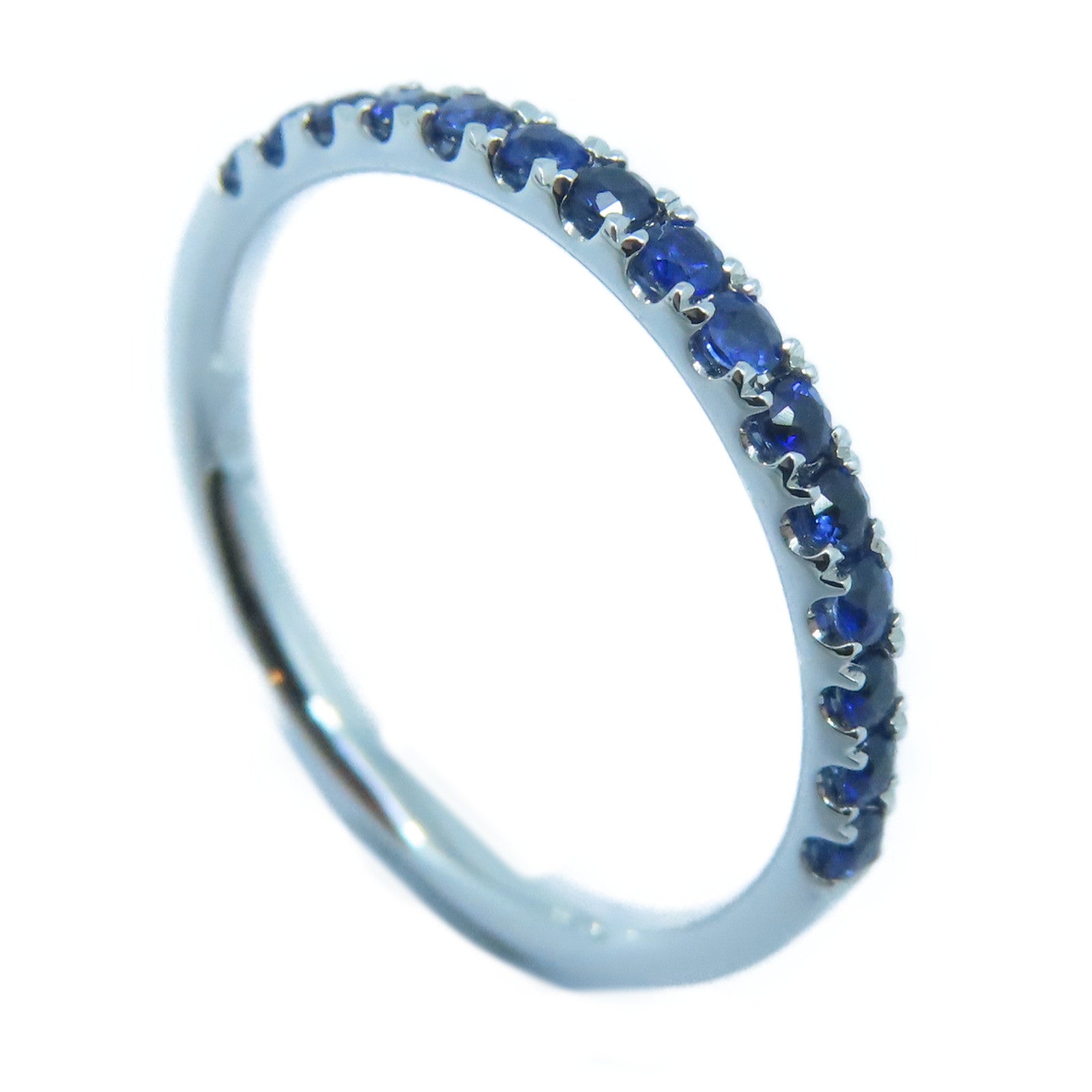 JEWELRY 【激减优惠】18K白金Sapphire Ring 0.31ct蓝宝石戒指US#5.75