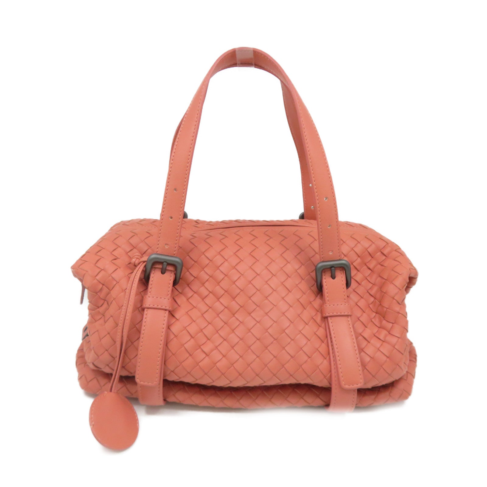 BOTTEGA VENETA [Sharp Discount] Textured Leather Hand Bag Pink