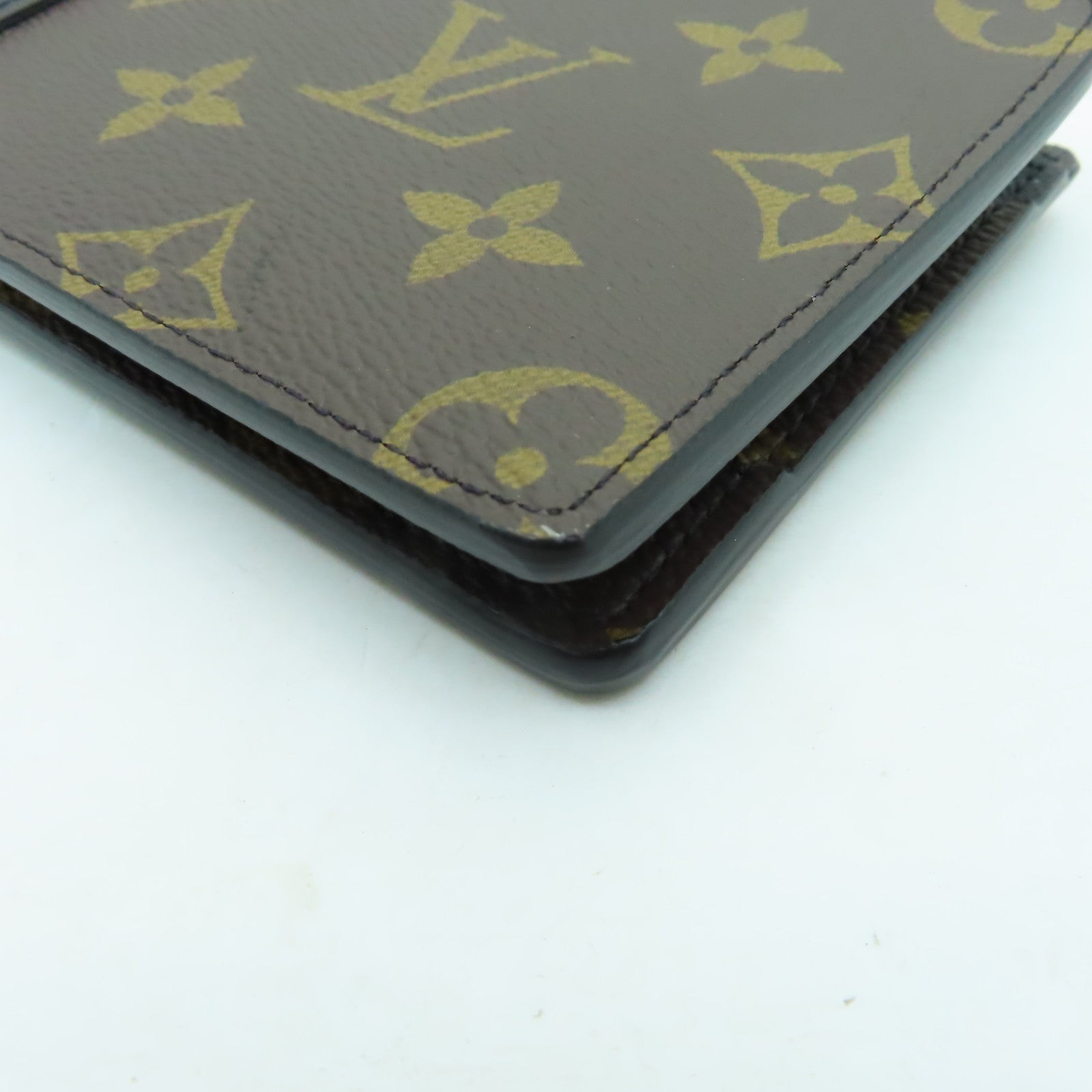 LOUIS VUITTON Monogram Macassar Multiple Wallet錢包黑色/啡色