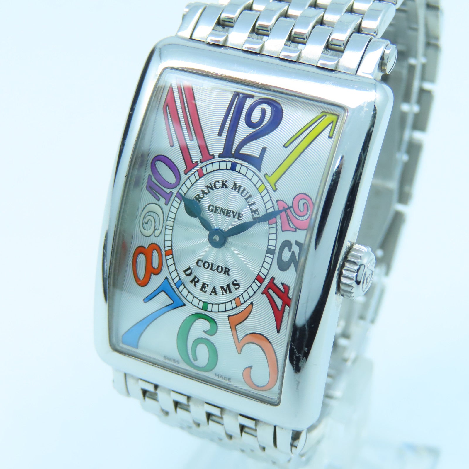 FRANCK MULLER Color Dreams不鏽鋼手錶石英機芯白色彩色