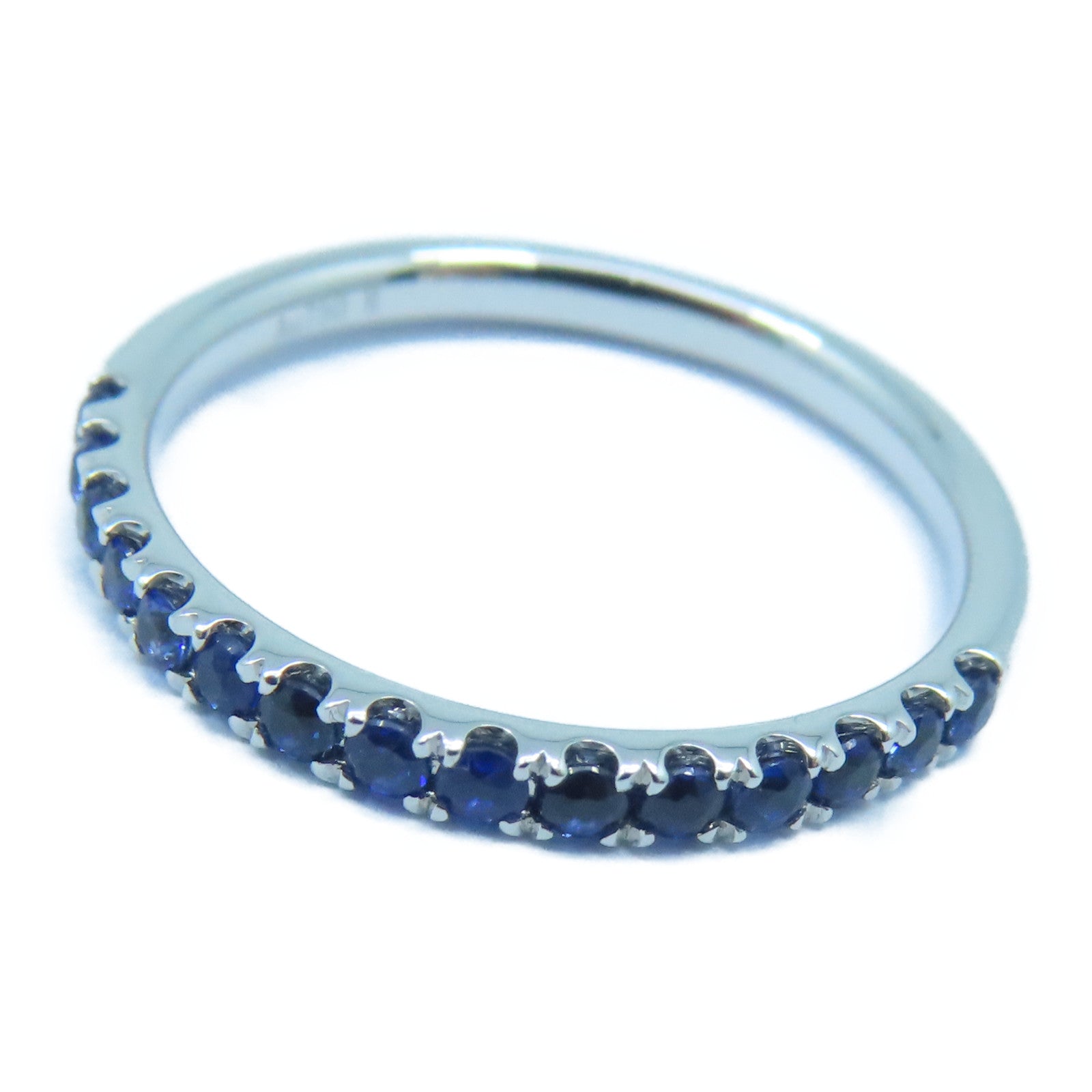 JEWELRY 【激减优惠】18K白金Sapphire Ring 0.31ct蓝宝石戒指US#5.75