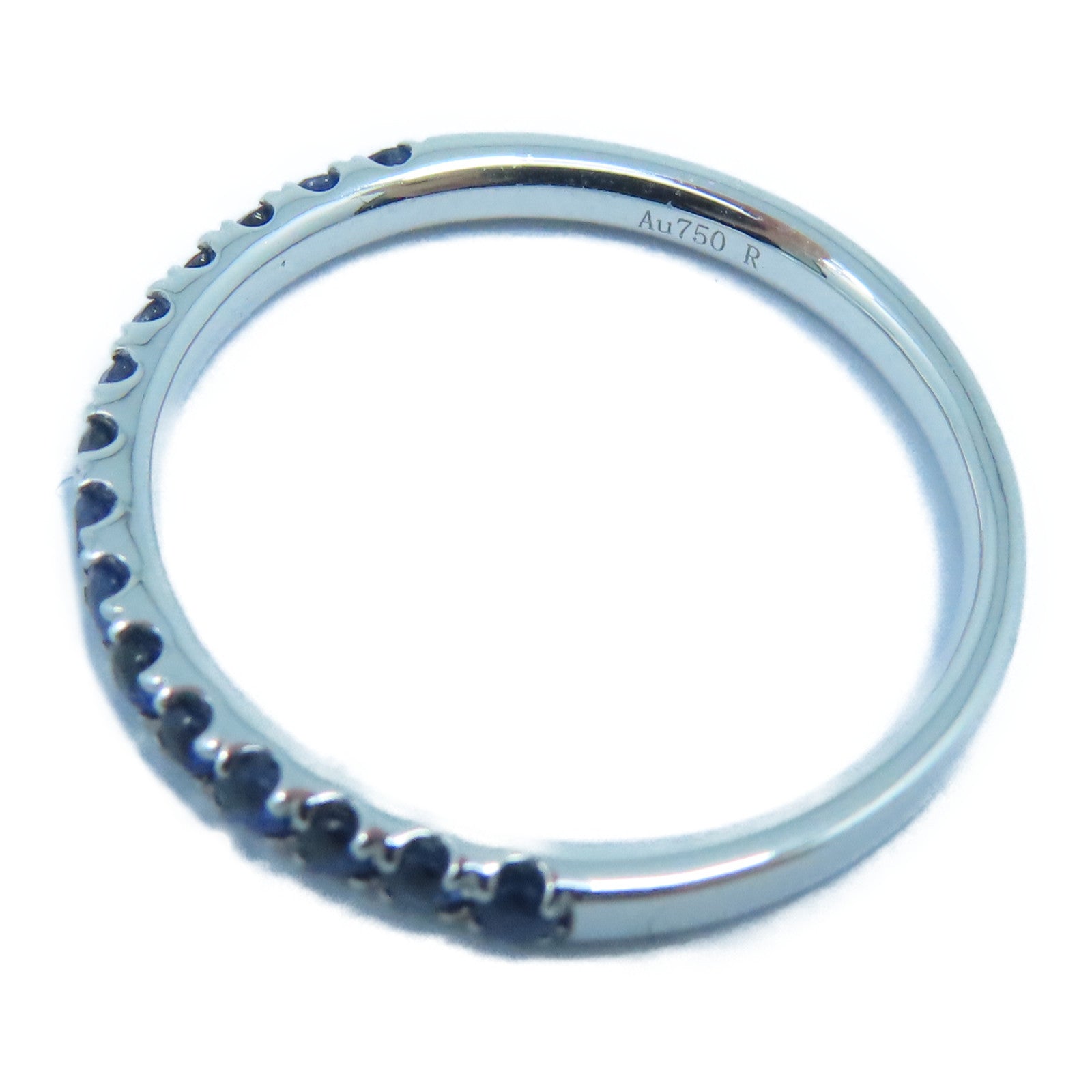 JEWELRY 【激减优惠】18K白金Sapphire Ring 0.31ct蓝宝石戒指US#5.75